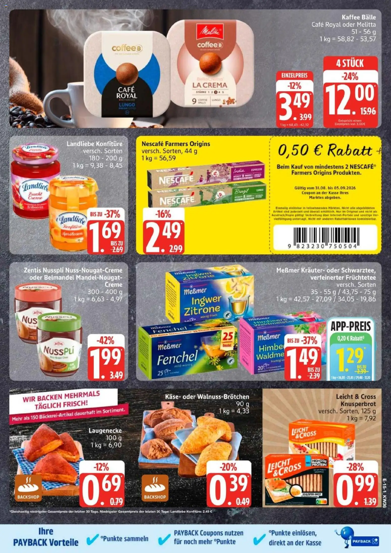 Edeka Prospekt Hamburg – gültig ab 31.08.2026 | Seite: 19 | Produkte: Melitta, Nescafe, Käse, Erdbeeren
