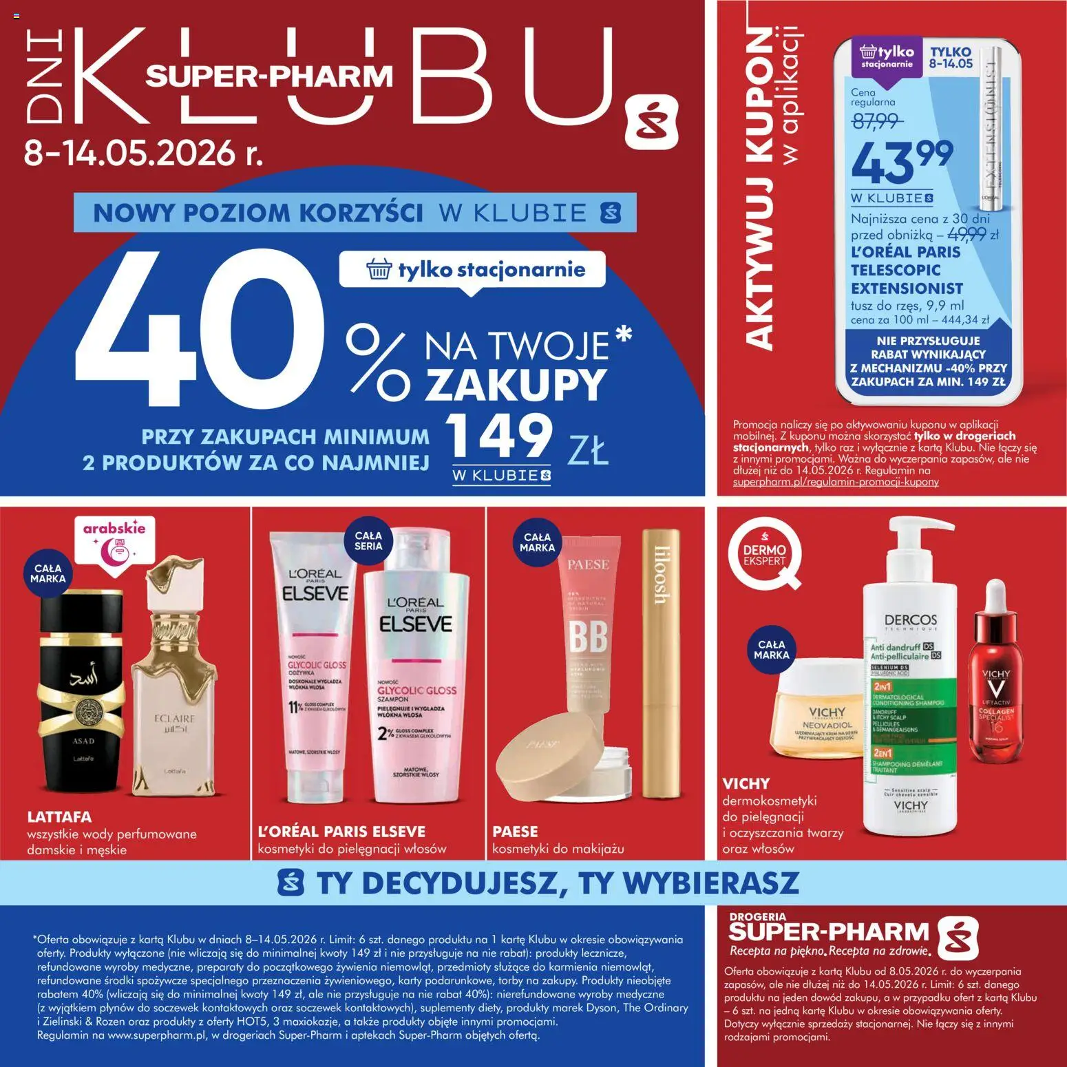 Super-pharm gazetka od 08.05.2026 | Strona: 1 | Produkty: Drogeria, Kosmetyki, Szampon, Krem