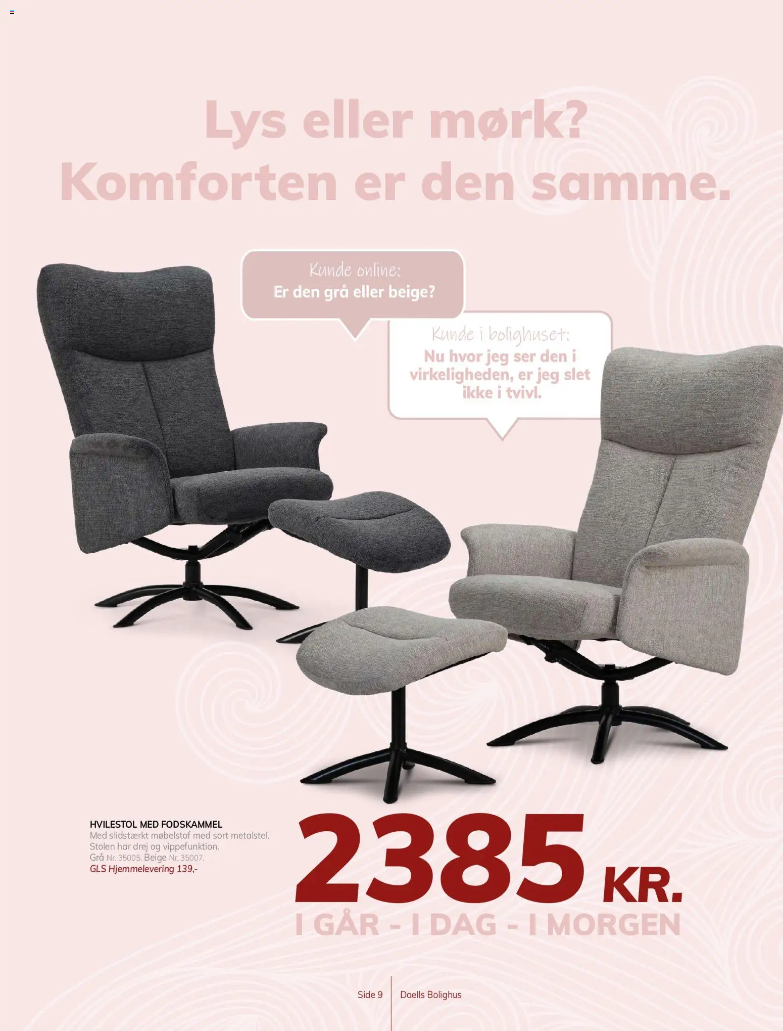 Daells Bolighus tilbudsavis – gyldig fra 29/07/2026 | Side: 9 | Produkter: Fodskammel