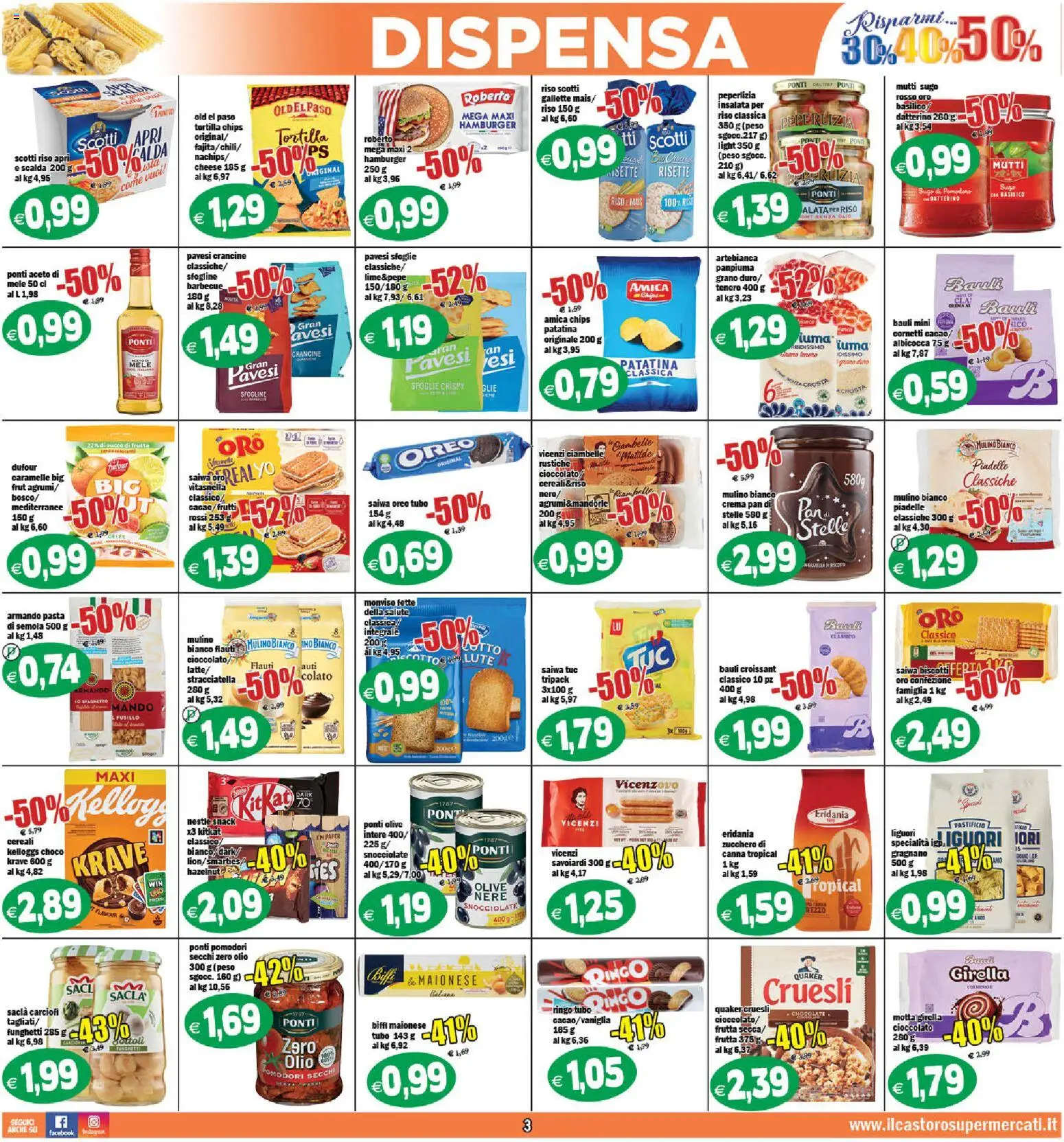 Volantino Il Castoro del 29.05.2026 | Pagina: 3 | Prodotti: Riso, Frutta, Olio, Stracciatella