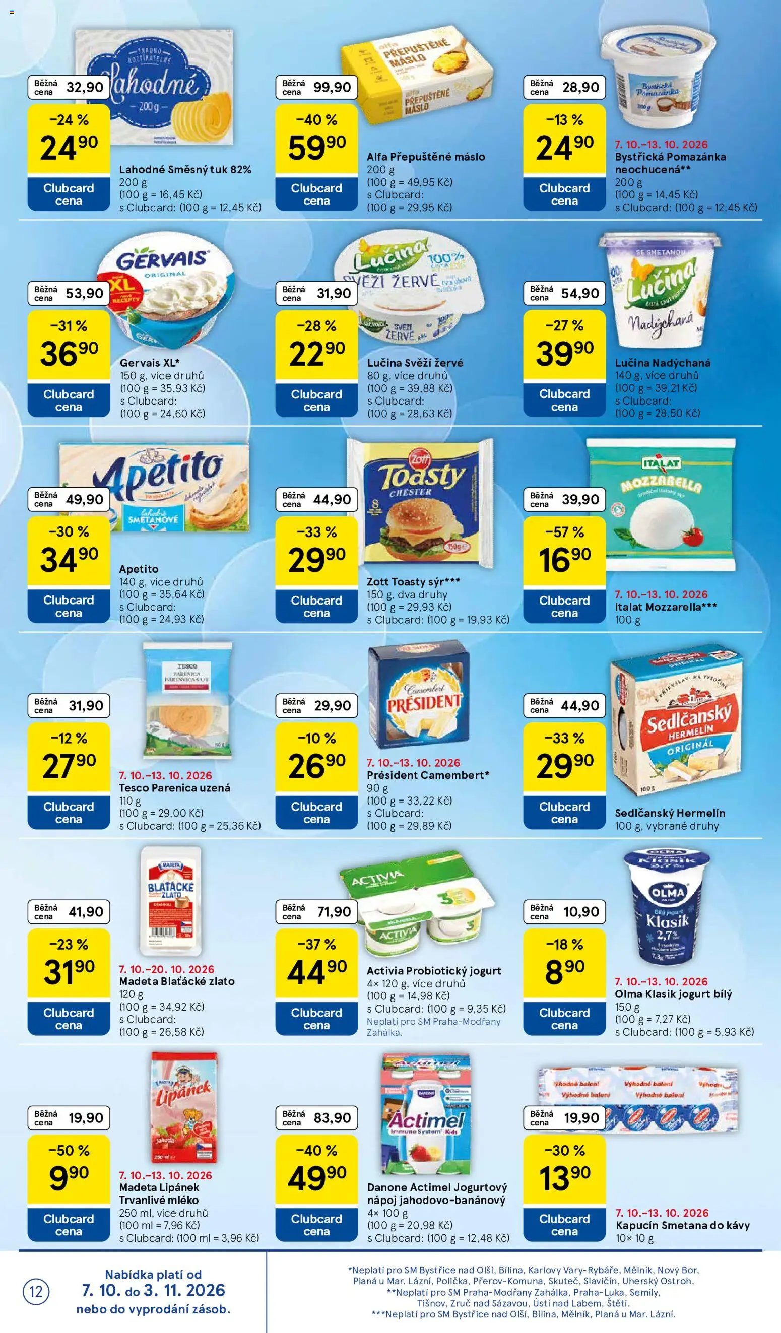 Tesco leták - Supermarket Nabídka ve značkové kvalitě od 07.10.2026 | Strana: 12