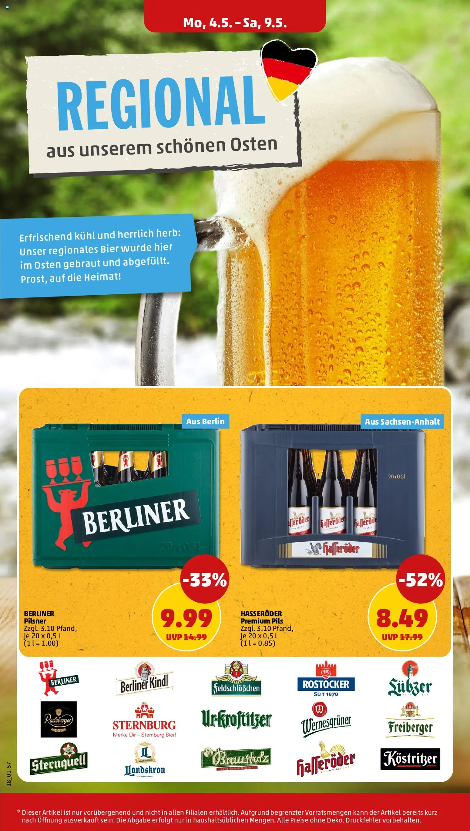 Penny Prospekt 	 – gültig ab 04.05.2026 | Seite: 22 | Produkte: Berliner, Bier, Pils, Hasseröder