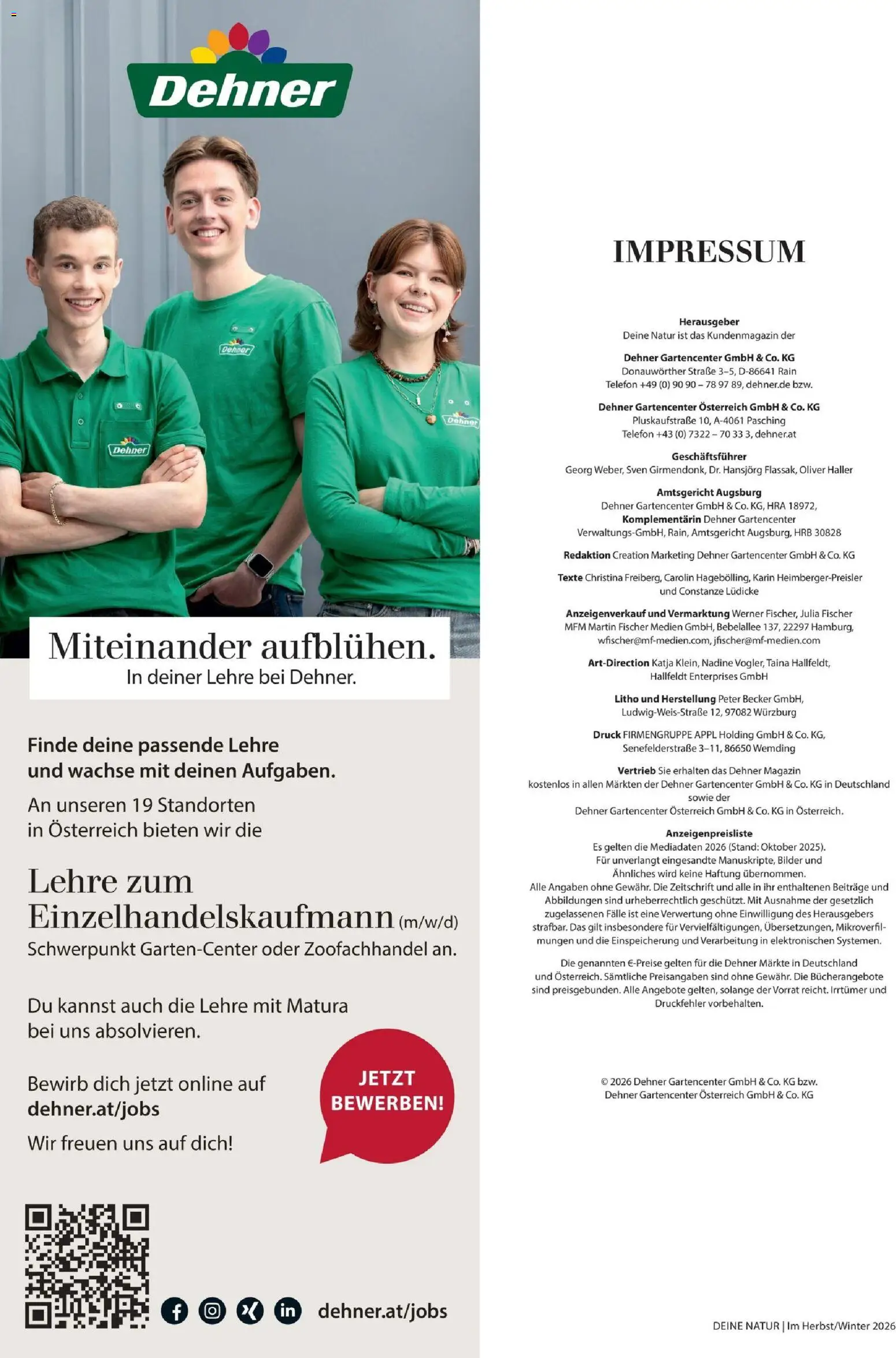 Dehner Magazine HERBST/WINTER 2026 gültig ab 09.10.2026 | Seite: 98 | Produkte: Magazin