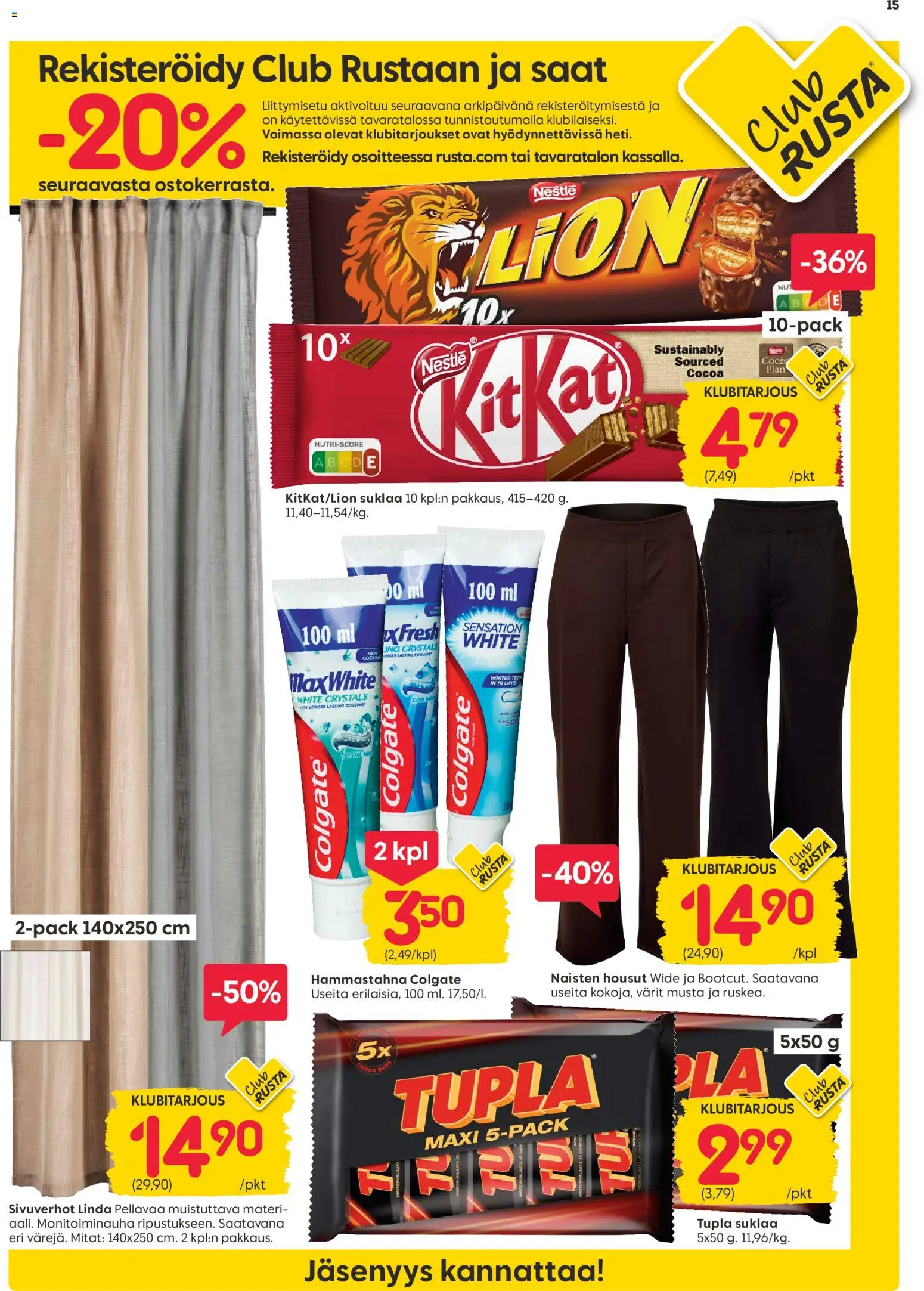 Rusta tarjoukset – voimassa 28/09/2026 alkaen | Sivu: 15