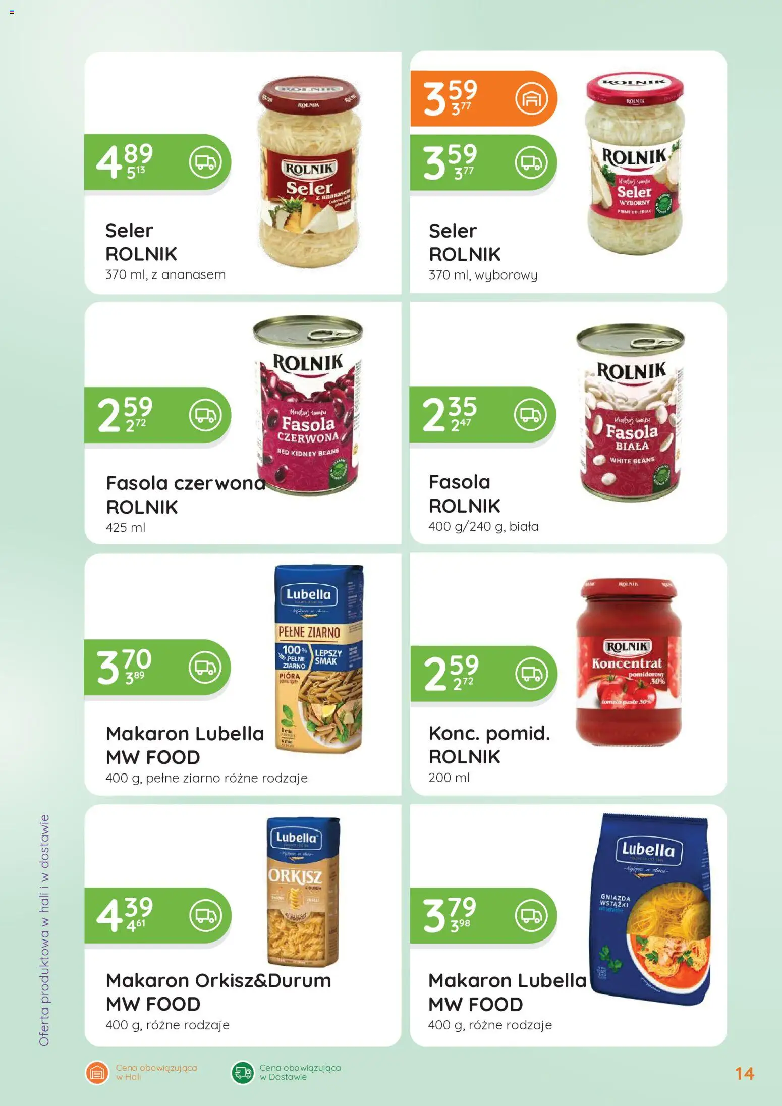 Eurocash gazetka - Oferta Handlowa od 24.08.2026 | Strona: 14 | Produkty: Czerwona fasola, Fasola czerwona, Fasola, Makaron