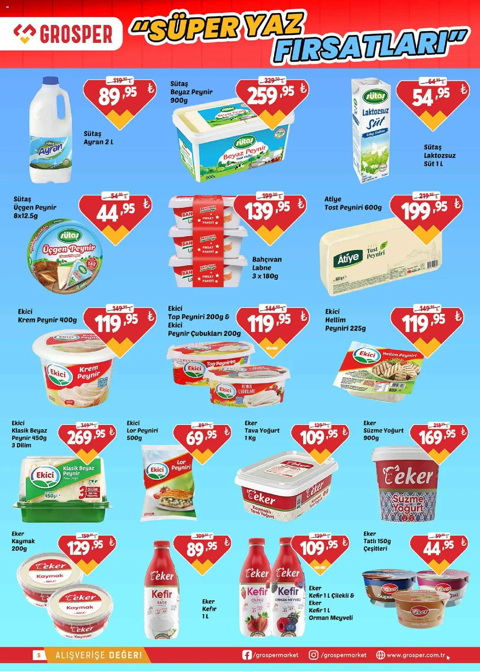 Grosper aktüel ürünler kataloğu yayımlandı! Bu hafta 03 - 15 Haziran 2026 günü Grosper indirimli ürünleri