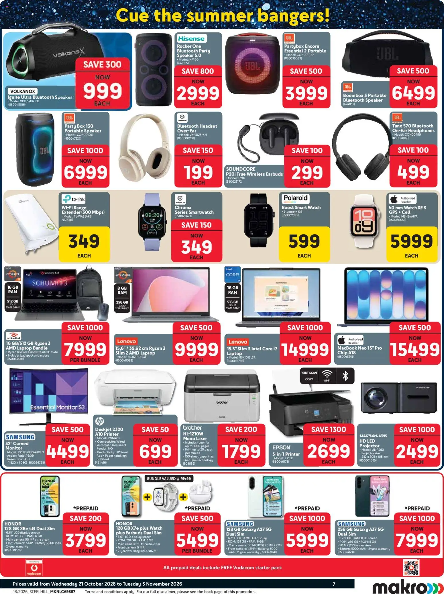 New Makro catalogue – valid from 21/10/2026 | Page: 7 | Products: Printer, Camera, Backpack, Speaker