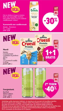 Delhaize folder week 39 - Voorbeeld van een folder van Delhaize, geldig van 17/09/2026 | Pagina: 41 | Producten: Red Bull, Karnemelk, Muesli, Vanille