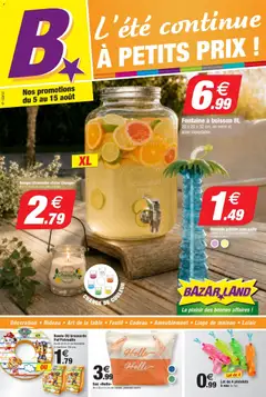 Bazarland - Prévisualisation de BazarLand - L'été continue à petits prix valide à partir de 05/08/2026