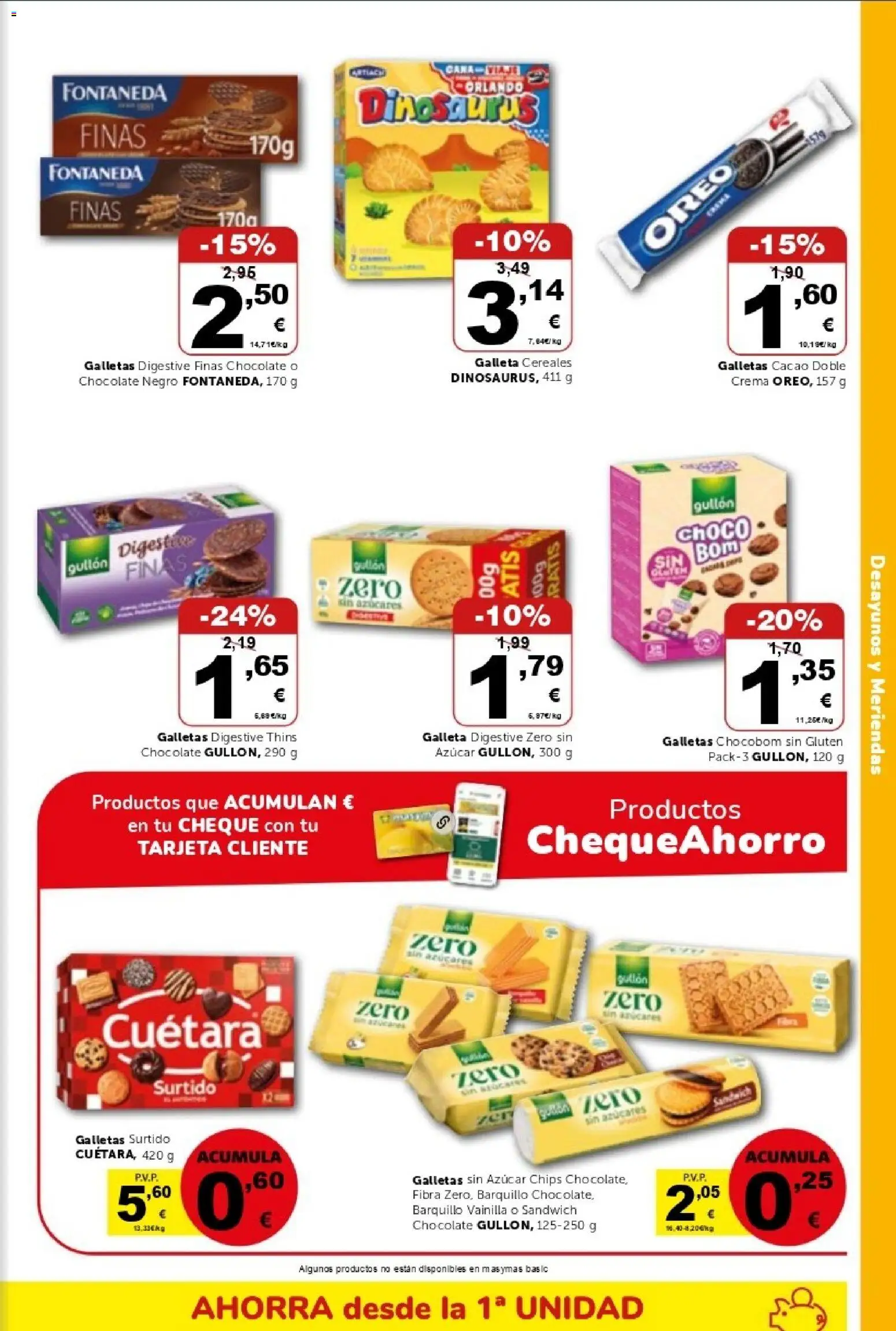 Masymas folleto │ válido desde el 17/07/2026 | Página: 11 | Productos: Chocolate, Cereales, Galletas, Galletas sin azúcar