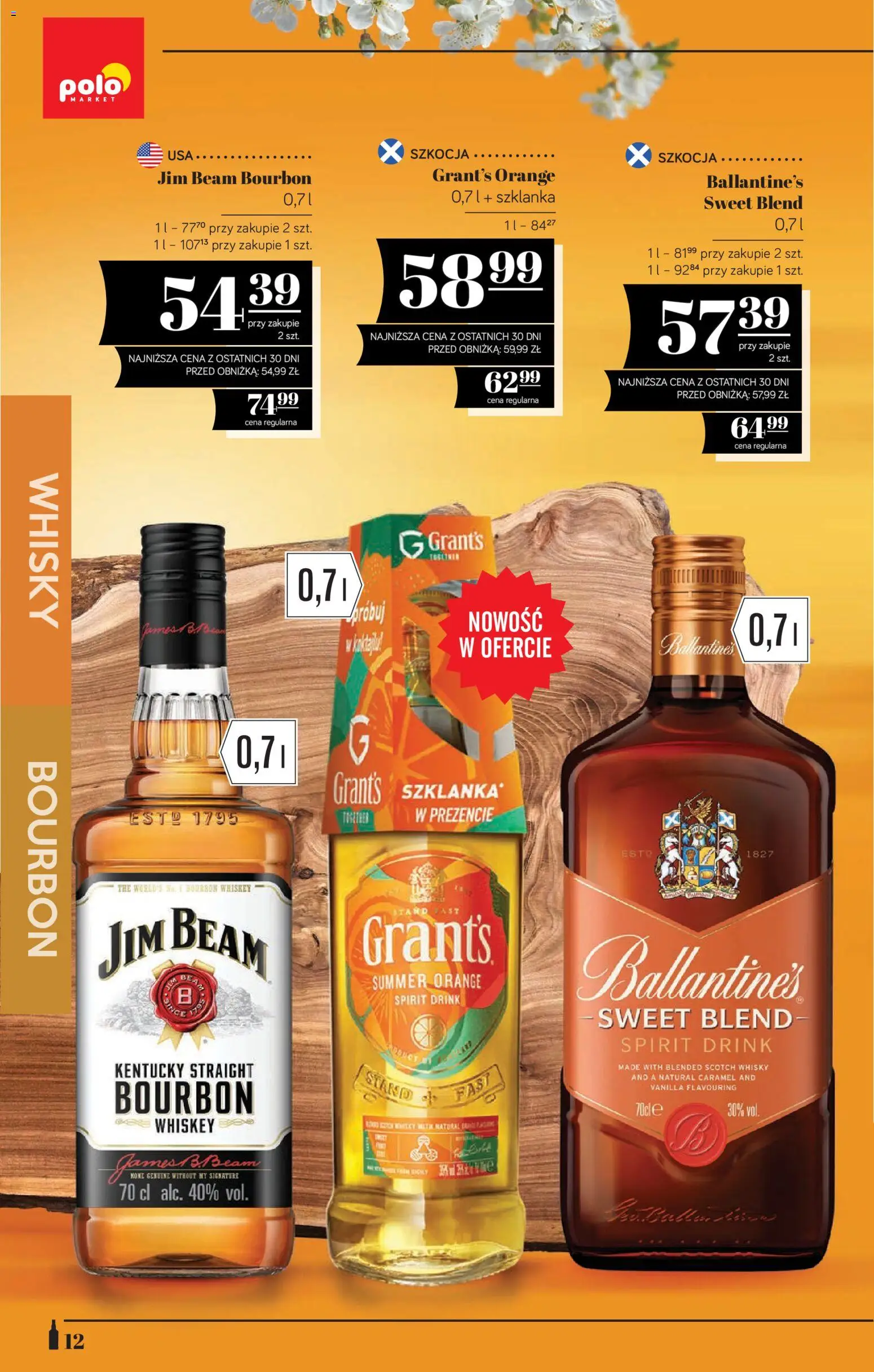 POLOmarket katalog - Alkoholi od 21.05.2026 | Strona: 12 | Produkty: Szklanka, Grant's, Bourbon, Jim Beam