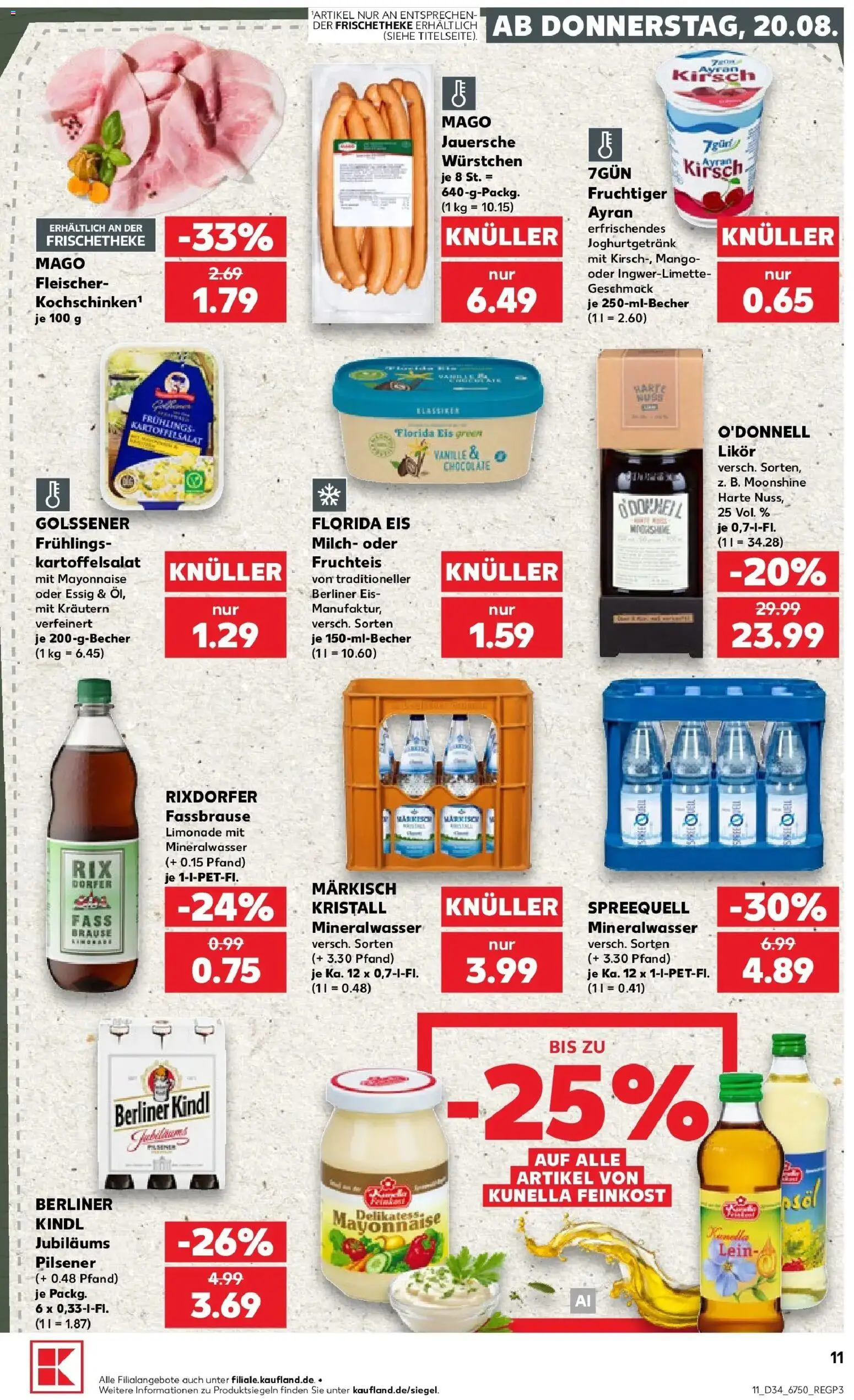 Prospekt Kaufland ab 17.08.2026 » Angebote Online zum Blättern | Seite: 22 | Produkte: Milch, Likör, Vanille, Mango
