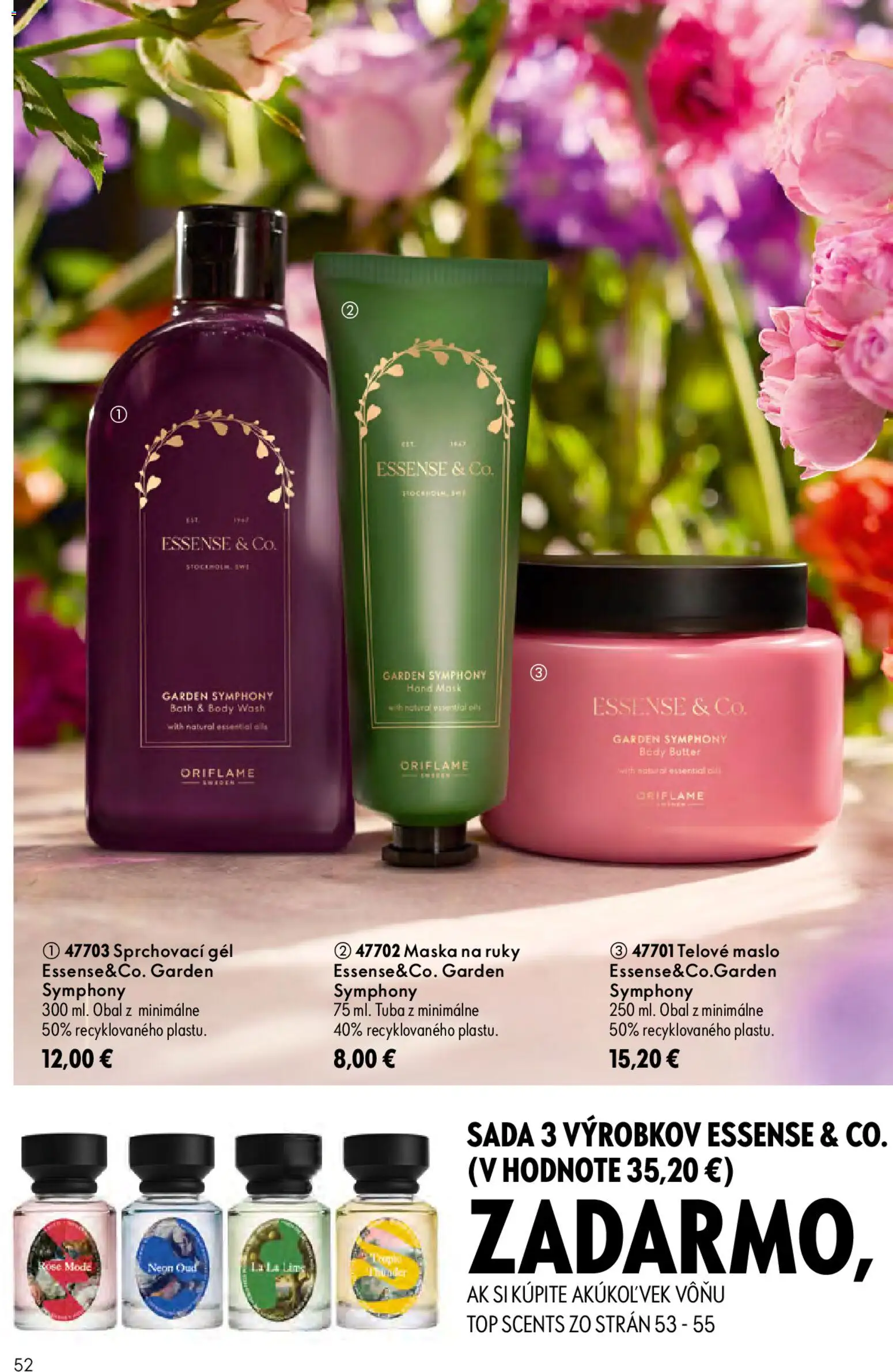 Nové Oriflame akcie – leták je platný od 19.08.2026 | Strana: 52 | Produkty: Maslo, Maska