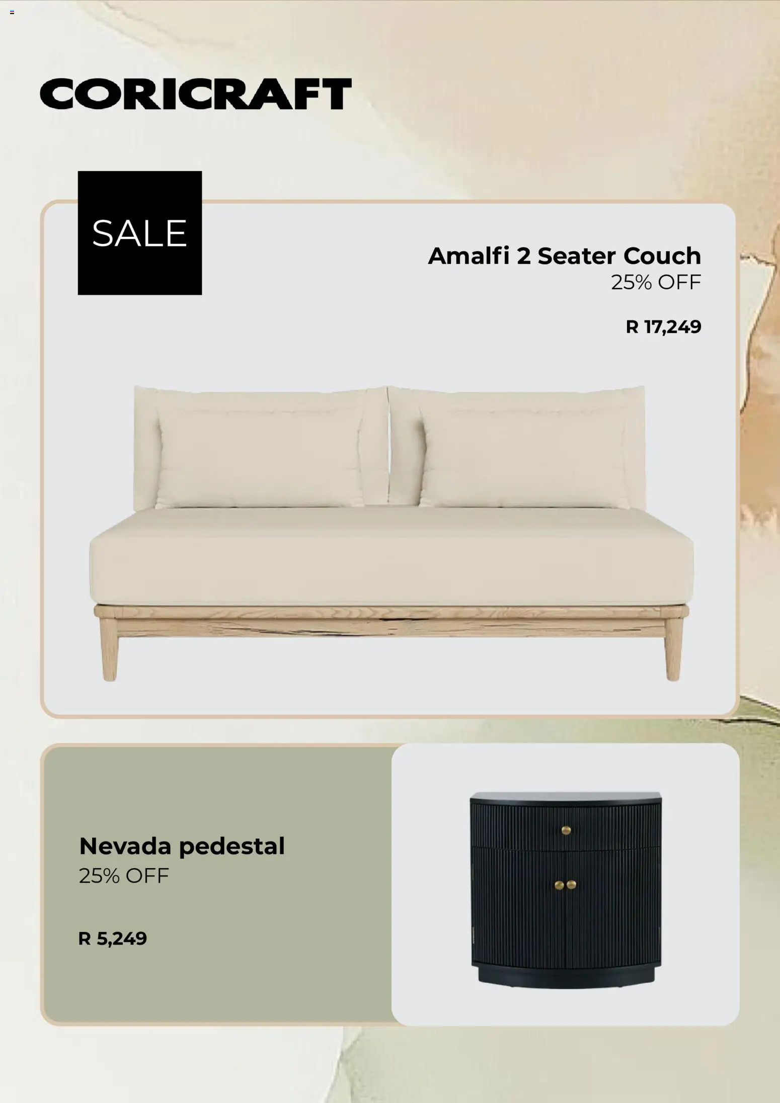 New Coricraft catalogue – valid from 03/09/2026 | Page: 2 | Products: Pedestal, Seater, Couch