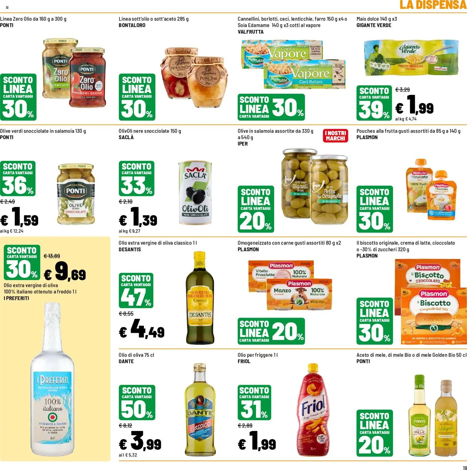 Volantino Iper del 12.06.2026 | Pagina: 19 | Prodotti: Olio, Carciofi, Pomodori secchi, Olio di Oliva