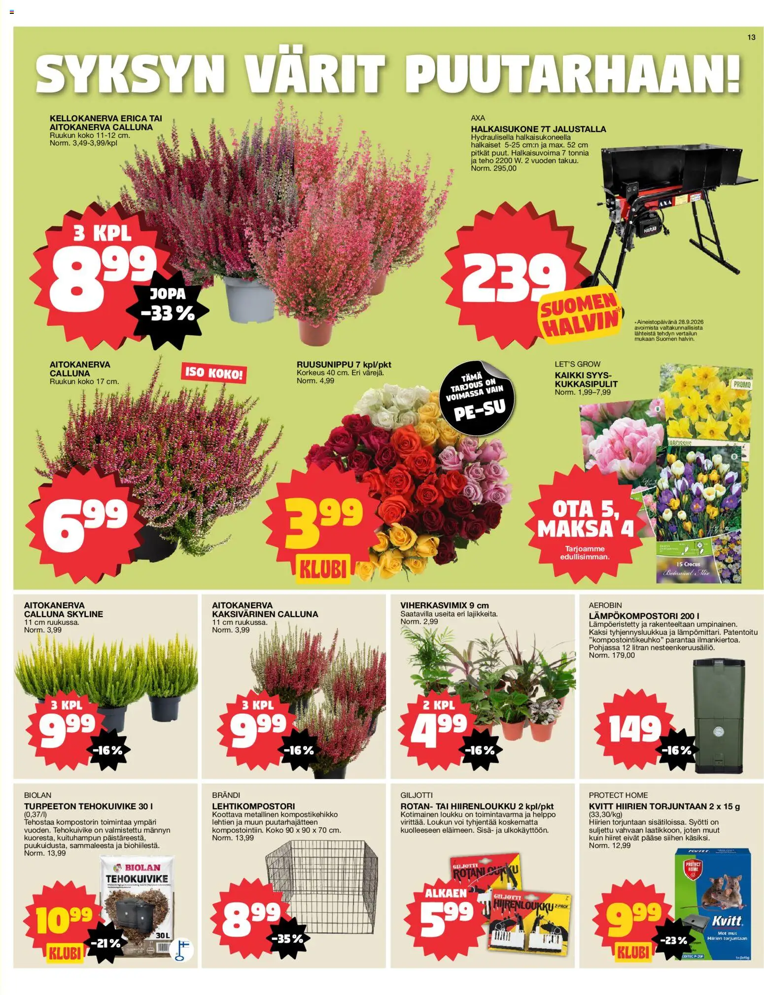 Tokmanni tarjoukset – voimassa 12/10/2026 alkaen | Sivu: 13