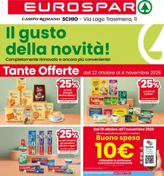 Anteprima del volantino Eurospar volantino Schio valido a partire dal 22/10/2026