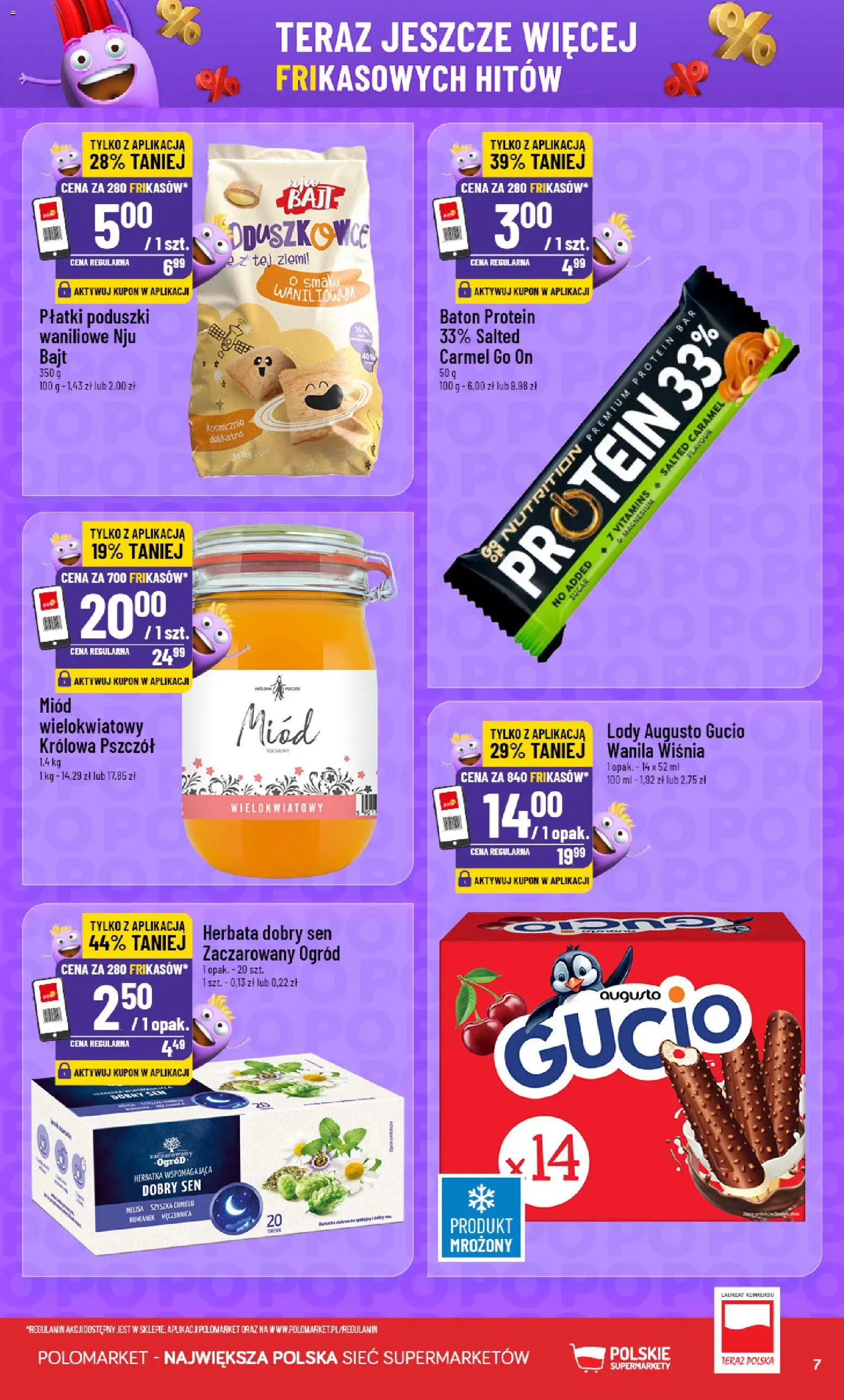 POLOmarket gazetka - Frikasowe Hity od 12.08.2026 | Strona: 7 | Produkty: Miód, Rumianek, Herbata, Lody