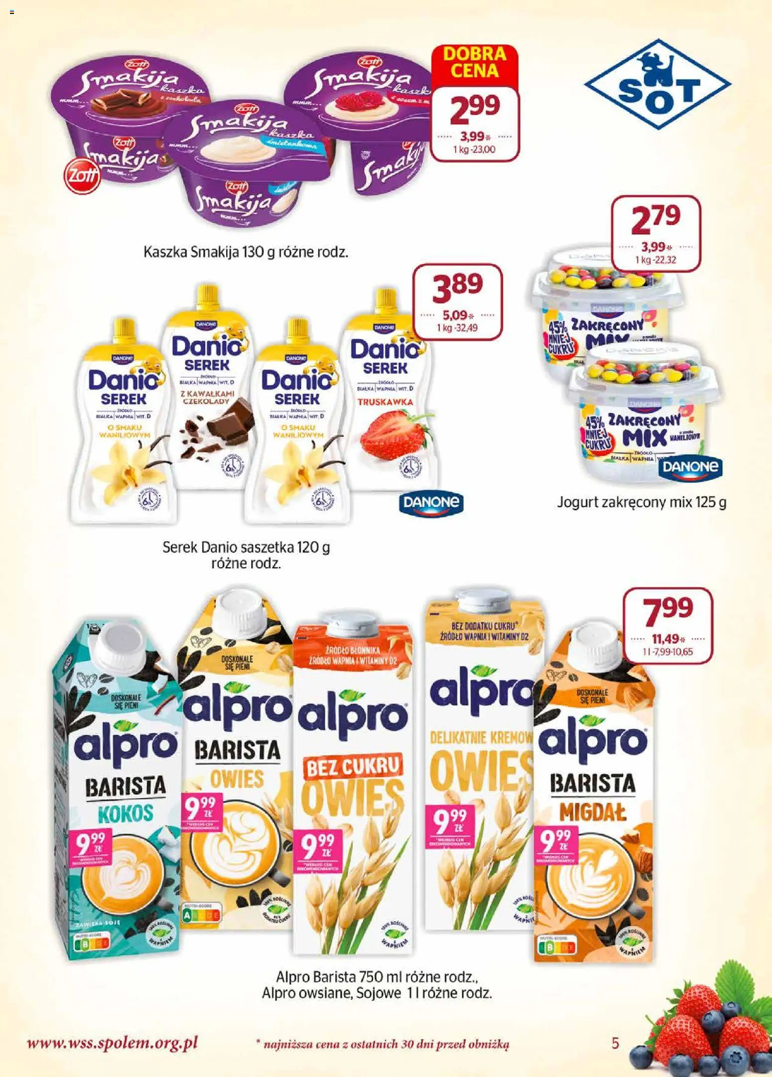 Społem gazetka od 01.06.2026 | Strona: 5 | Produkty: Czekolady, Alpro, Serek, Jogurt