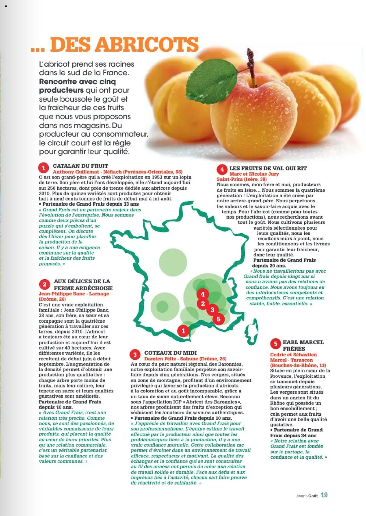 {H1} | Page: 19 | Produits: Abricot, Règle, Mais, Fruits