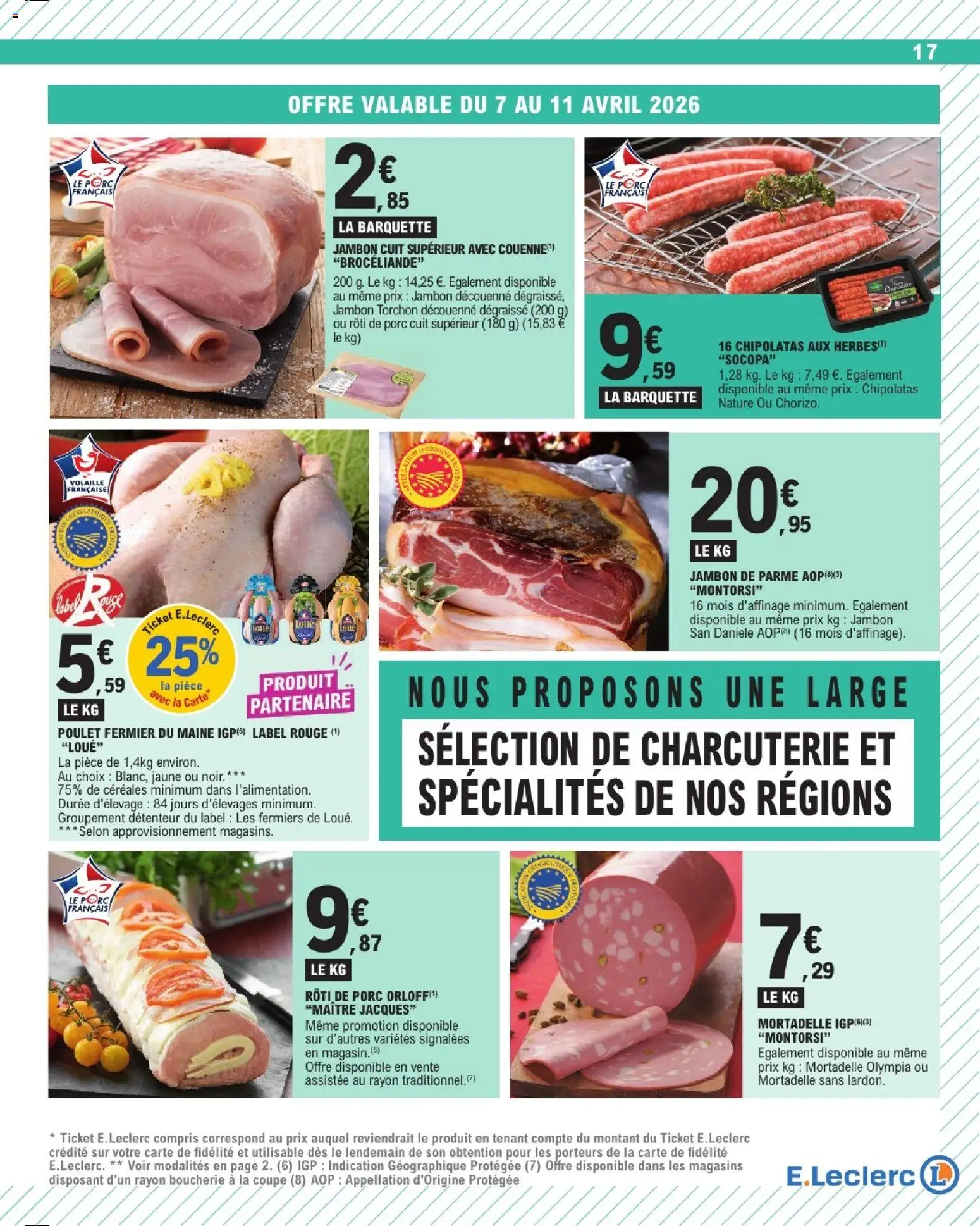 {H1} | Page: 17 | Produits: Torchon, Jambon, Porc, Céréales
