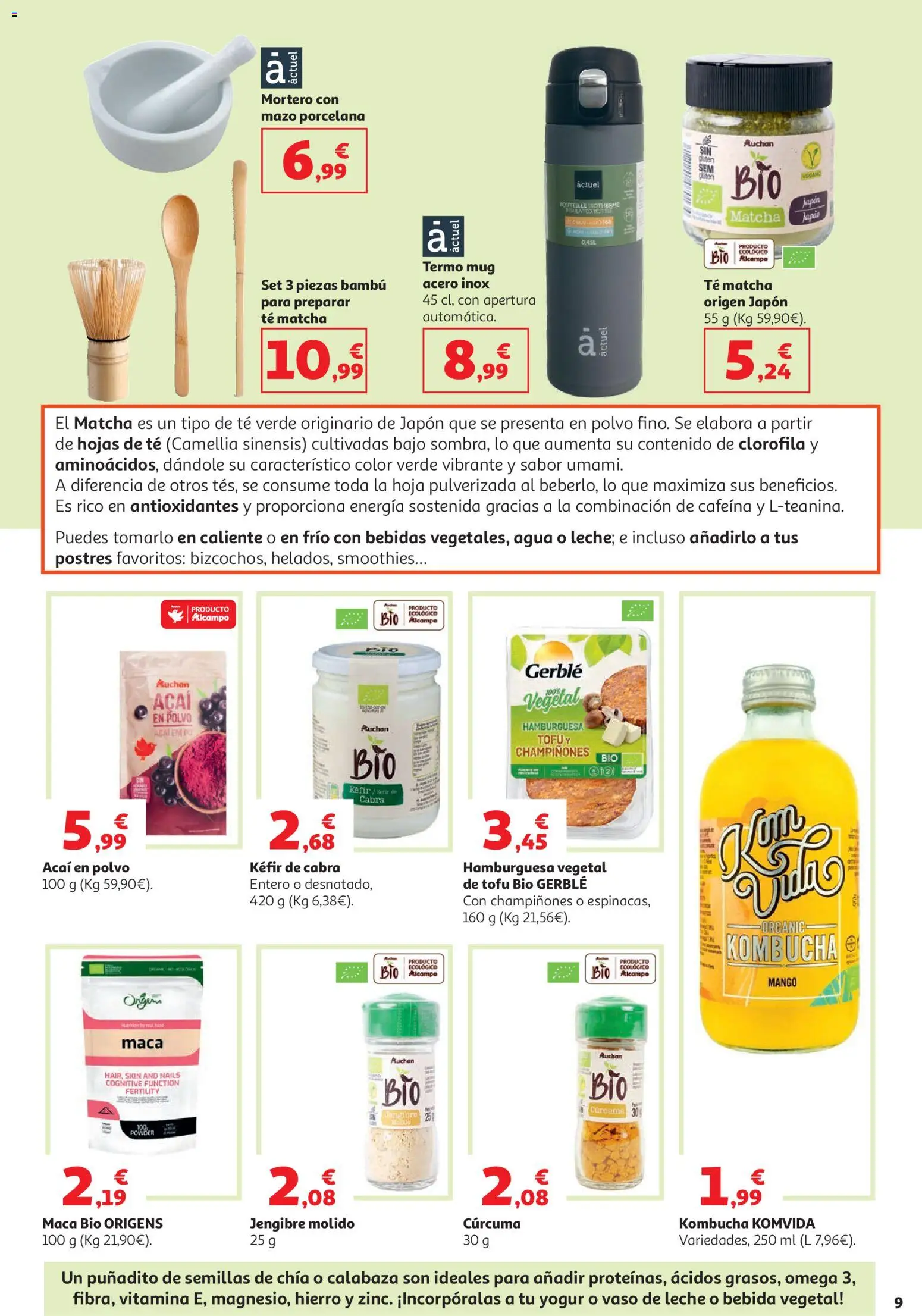 Alcampo HG Nacional │ válido desde el 05.05.2026 | Página: 9 | Productos: Polvo, Té, Ρούτερ, Σοκολατούχο γάλα