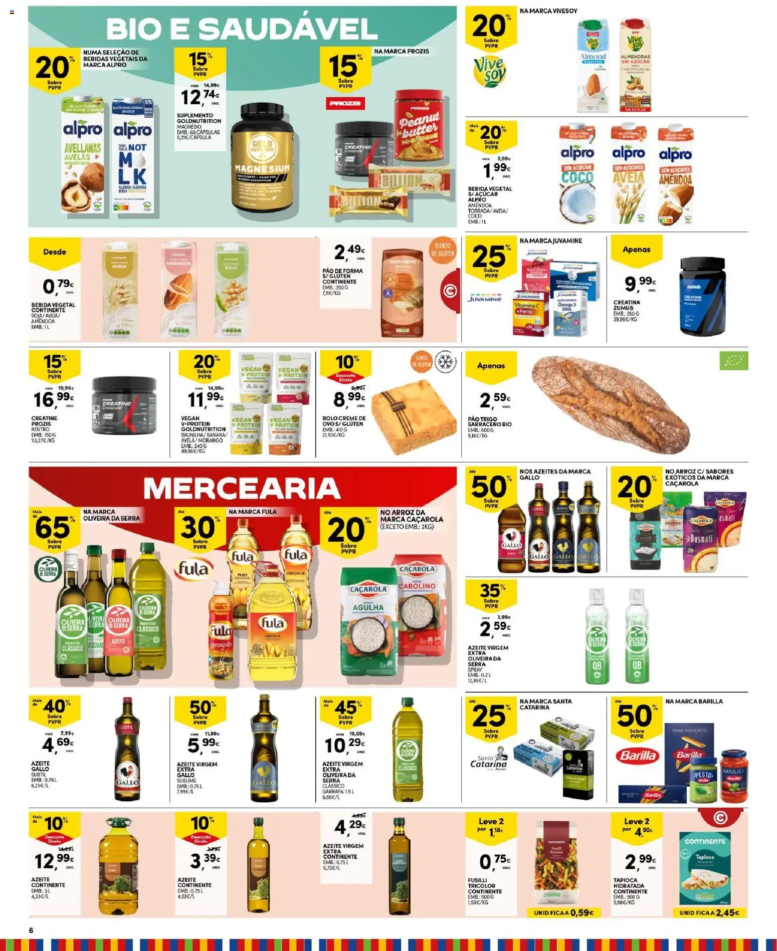 Continente Madeira │ válido de 14/07/2026 | Página: 6 | Produtos: Soja, Pão de forma, Avelãs, Creatina