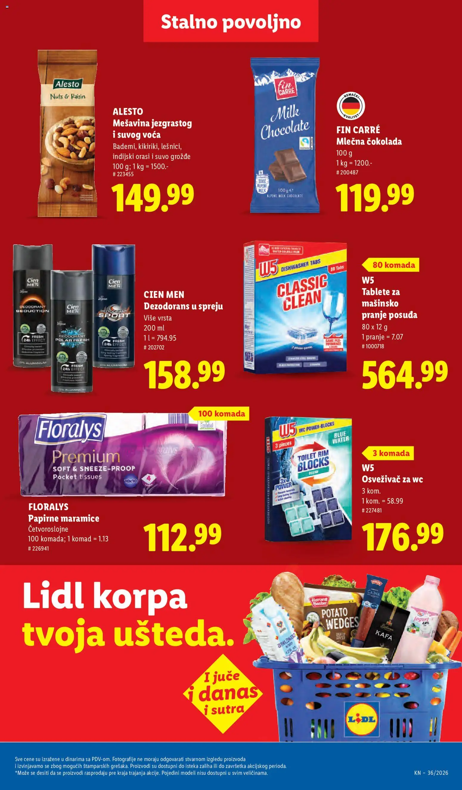 Lidl katalog - važi od 03.09.2026 | Strana: 47 | Proizvode: Orasi, Wc, Kafa, Mlečna čokolada