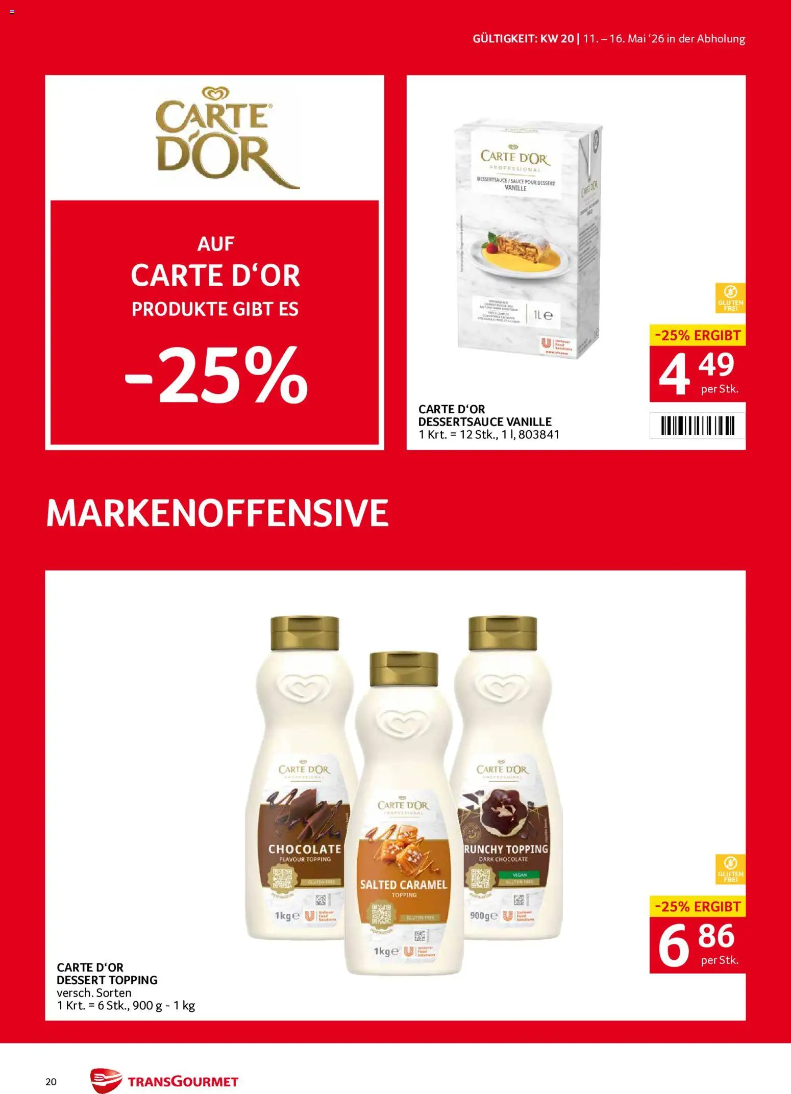 Transgourmet Flugblatt gültig ab 11.05.2026 | Seite: 20