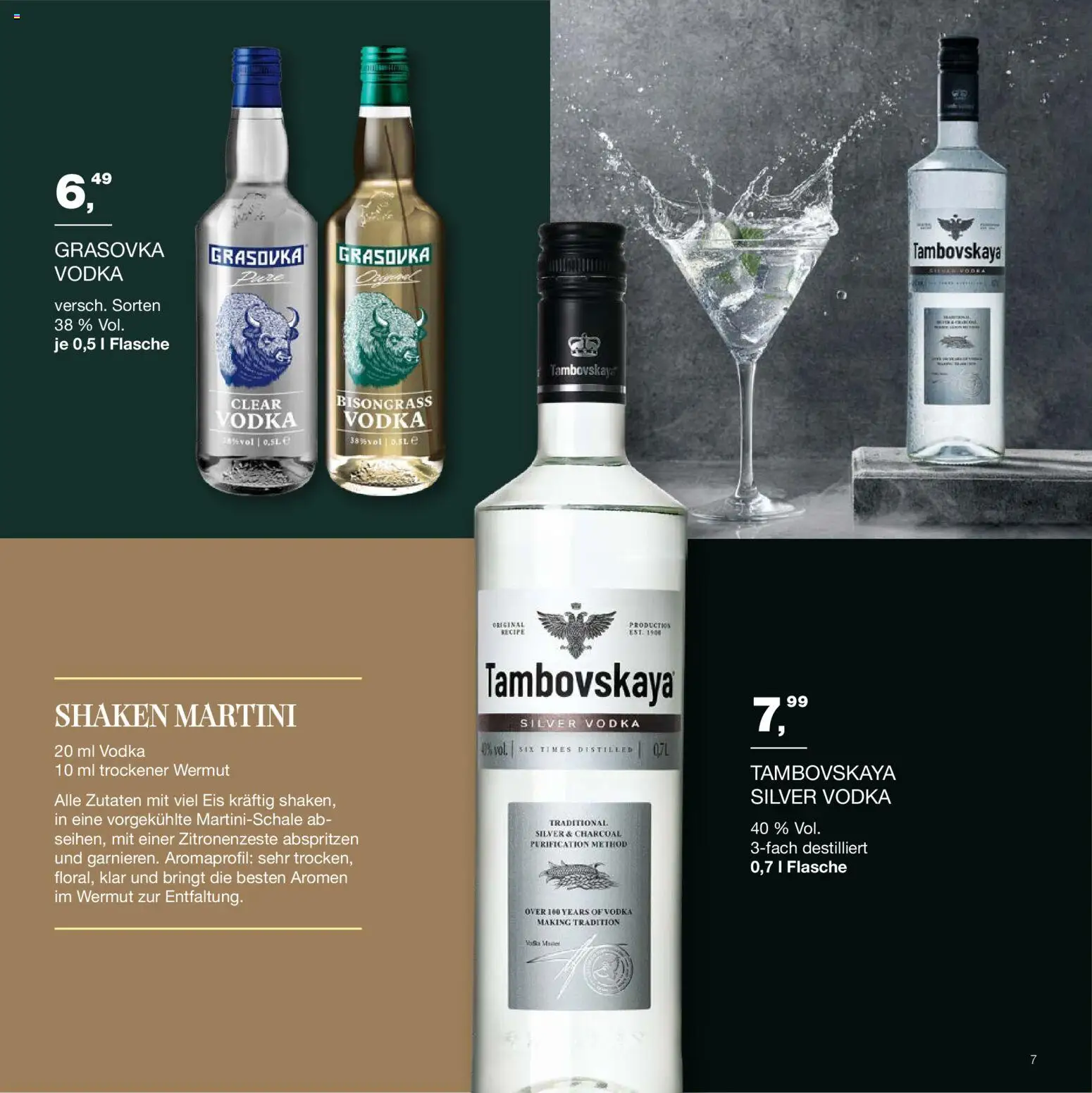 Handelshof Drinks & More – gültig ab 15.10.2026 | Seite: 7 | Produkte: Martini, Vodka, Eis, Wermut