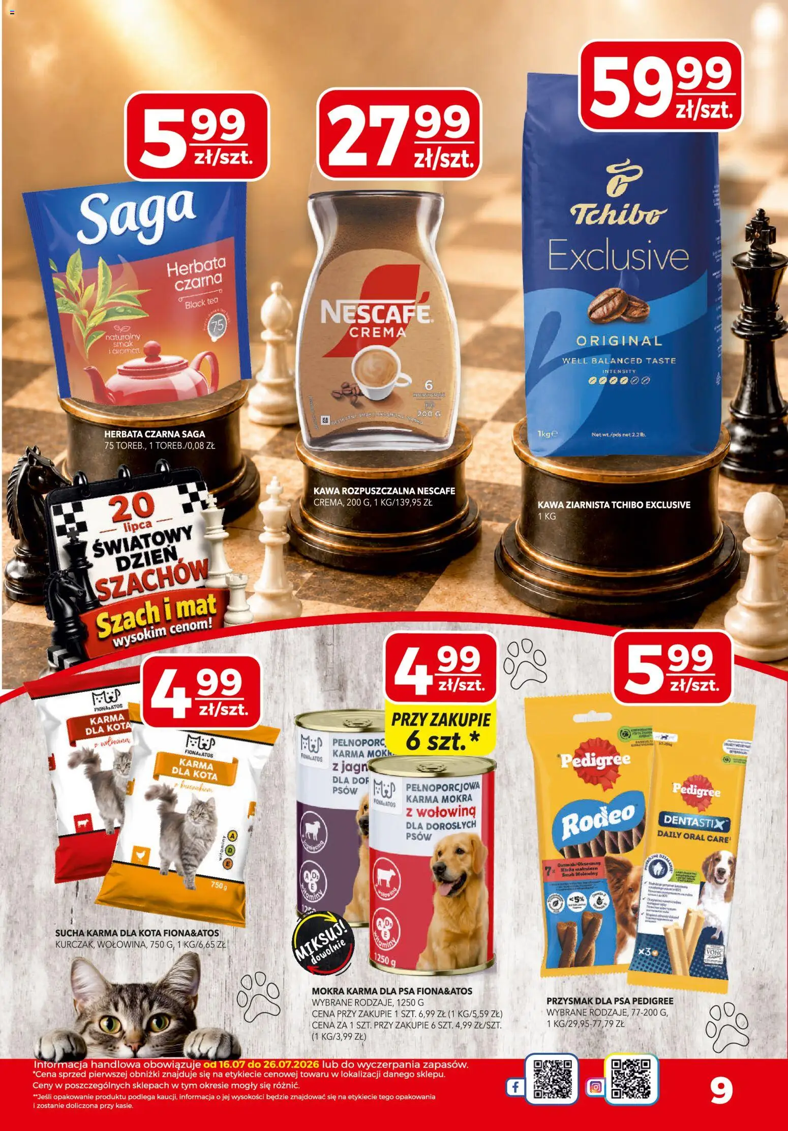 Top Market gazetka od 16.07.2026 | Strona: 9 | Produkty: Kawa ziarnista, Karma dla kota, Kawa, Herbata