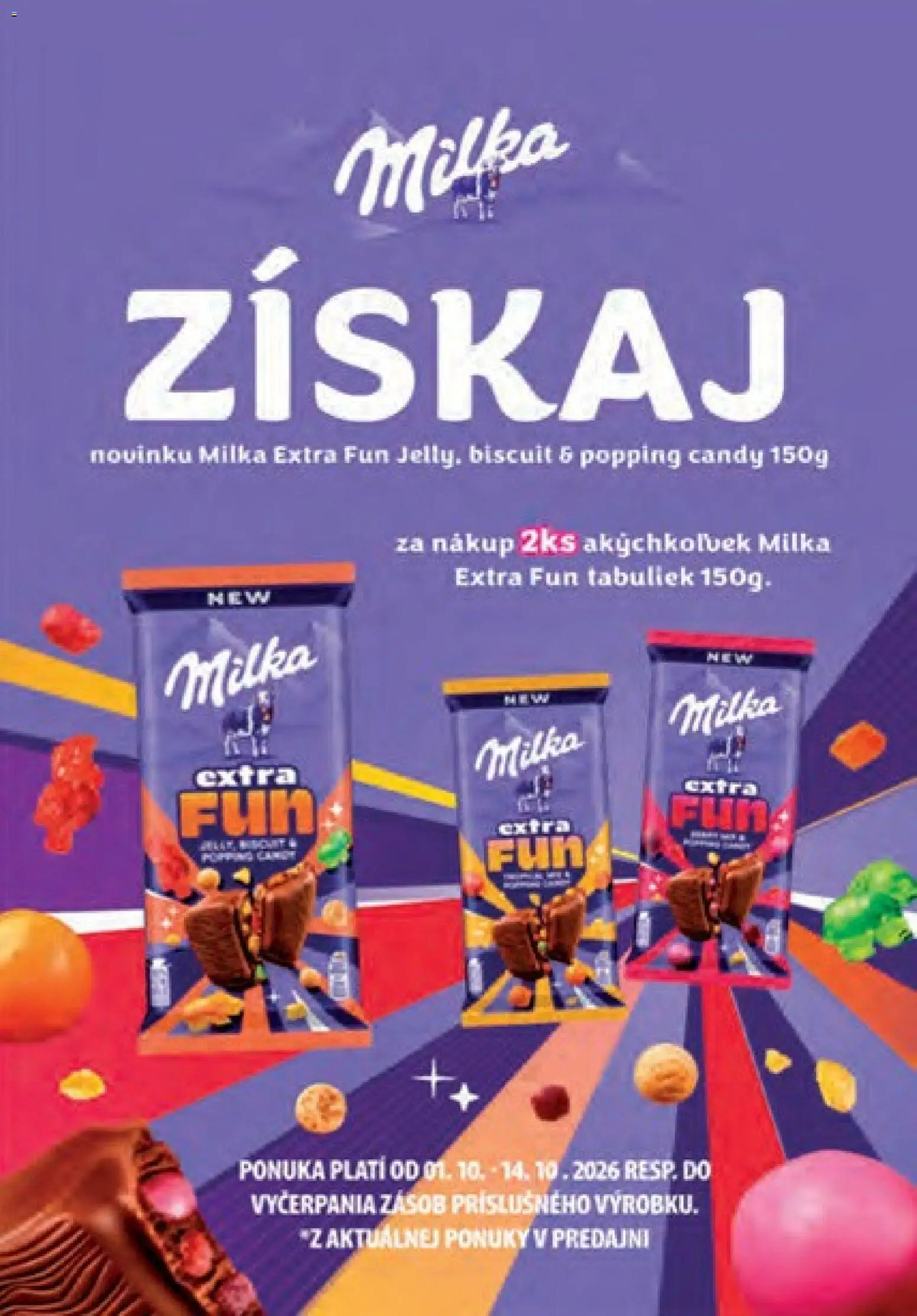 Nové Sintra akcie – leták je platný od 01.10.2026 | Strana: 1 | Produkty: Milka