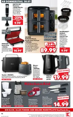 Kaufland Prospekt ab 30.07.2026 gültig | Seite: 46 | Produkte: Philips, Kocher, Kuchen, Stabmixer