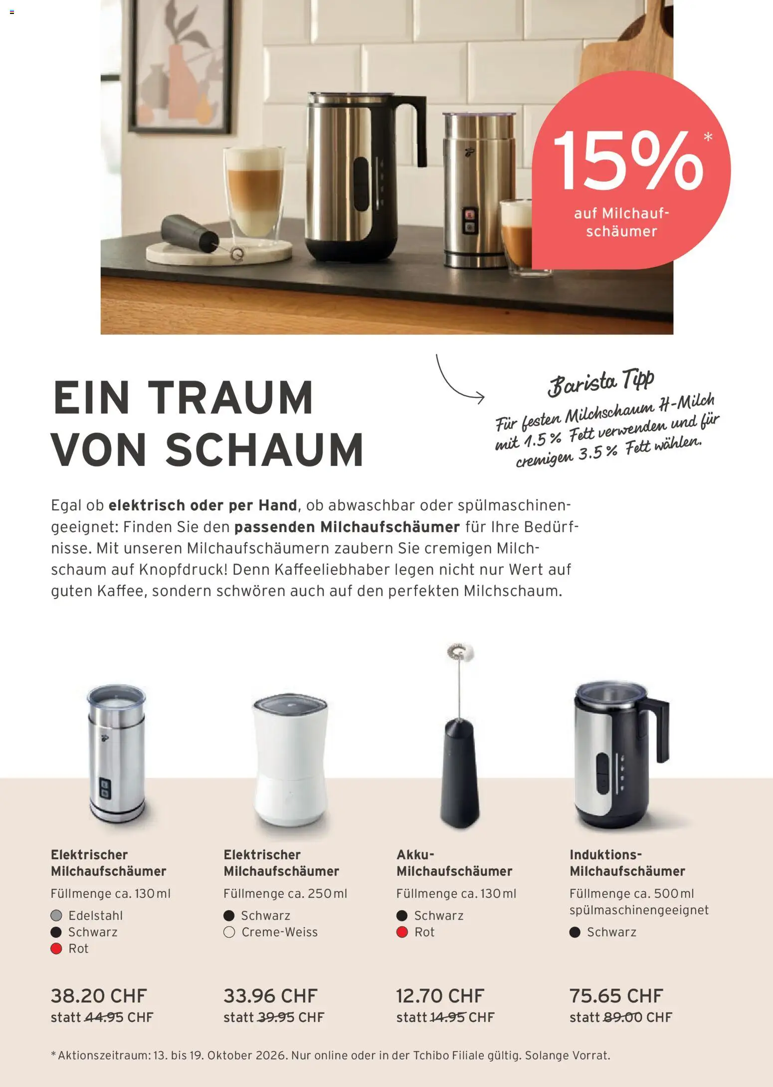 Tchibo aktionen Active Running – gültig ab 13.10.2026 | Seite: 35 | Produkte: Milch