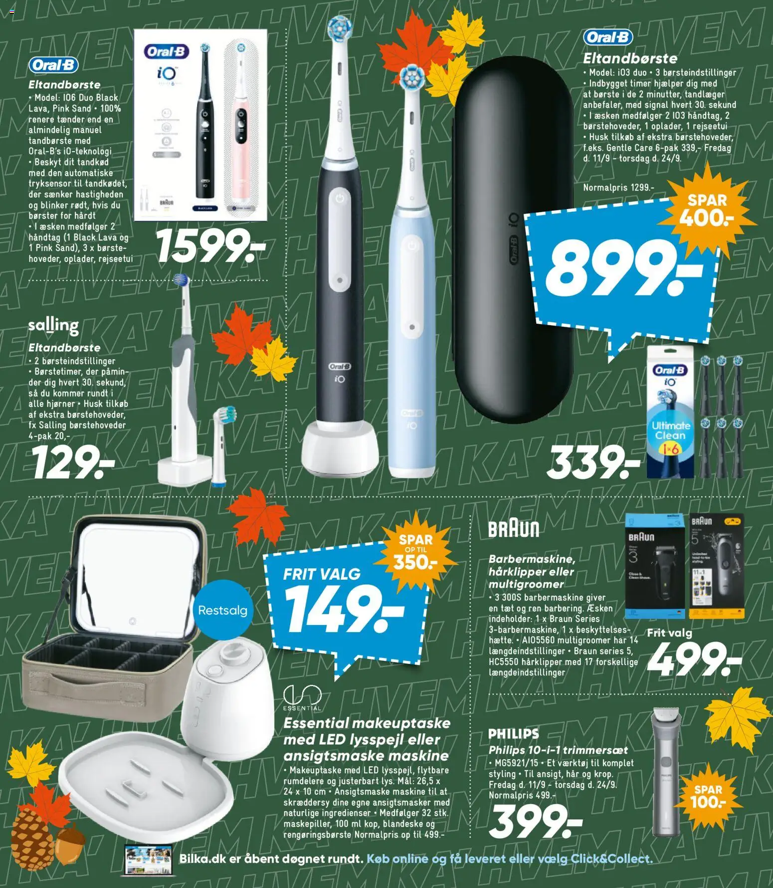 Bilka tilbudsavis – gyldig fra 11/09/2026 | Side: 22 | Produkter: Børste, Eltandbørste, Oliven, Hårklipper
