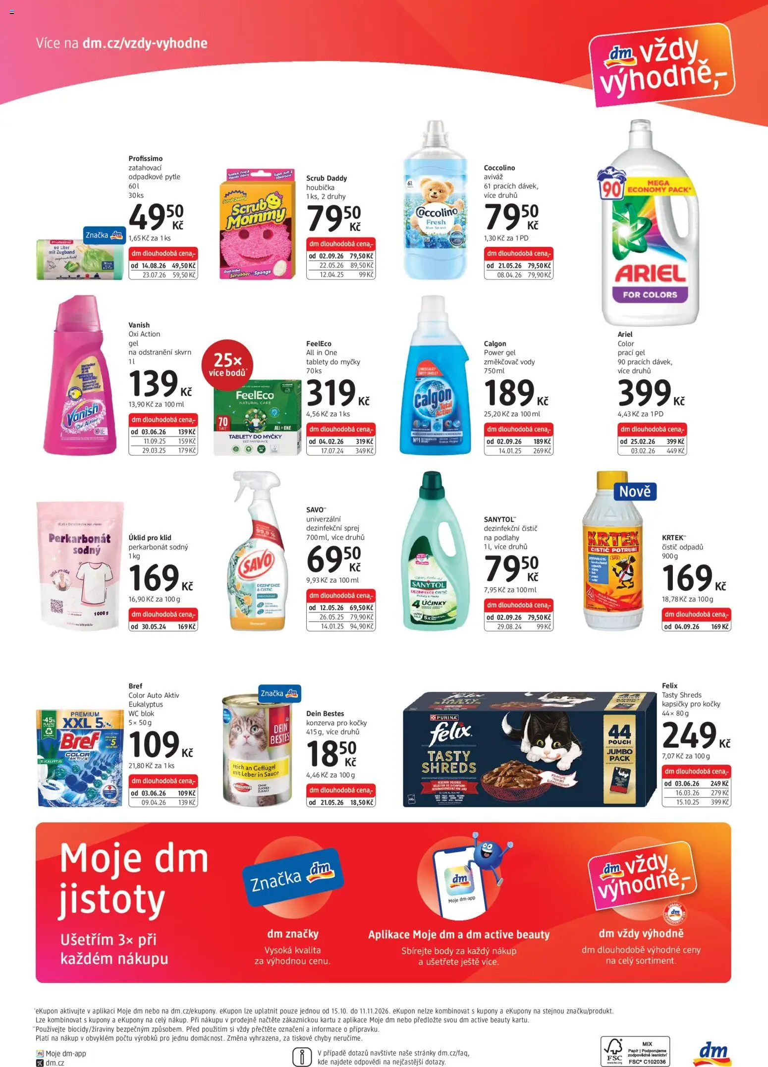 dm drogerie leták - Express od 15.10.2026 | Strana: 4 | Produkty: Tablety do myčky, Calgon, Wc, Sanytol