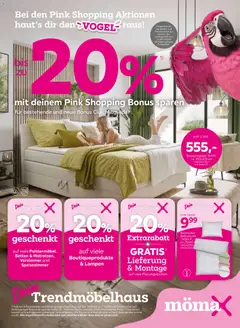 Mömax Pink Shopping Bonus sparen ab 22.09.2026 gültig