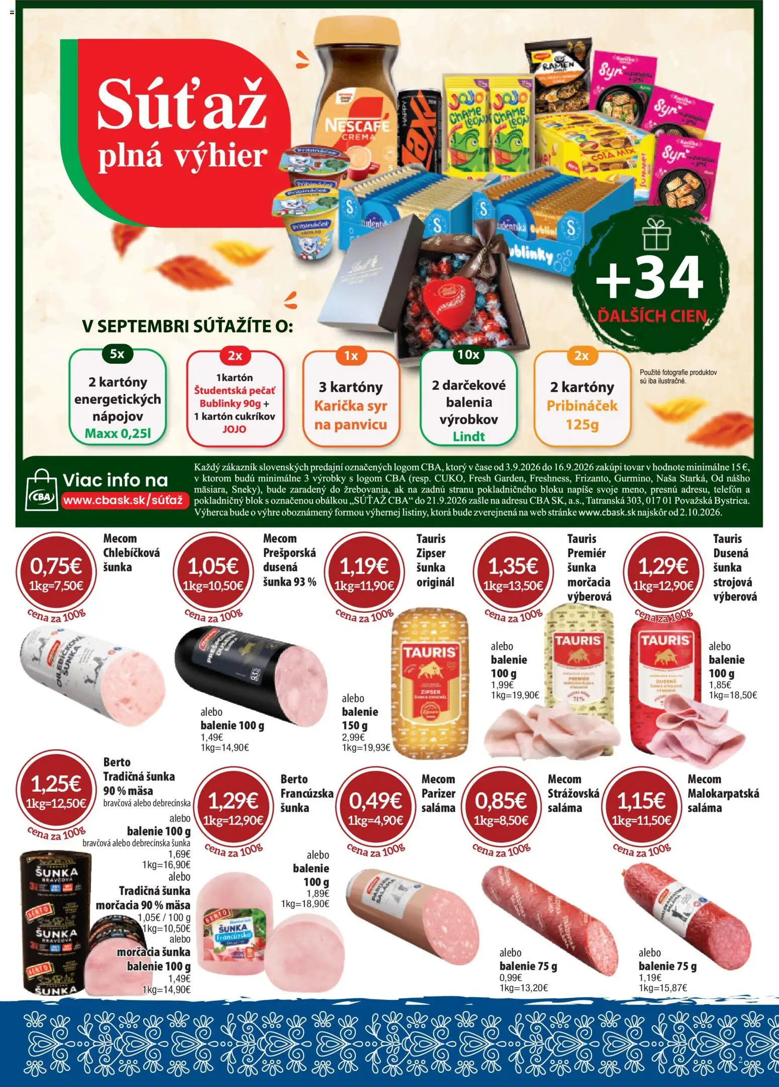 Nové Nitrazdroj akcie – leták je platný od 03.09.2026 | Strana: 2
