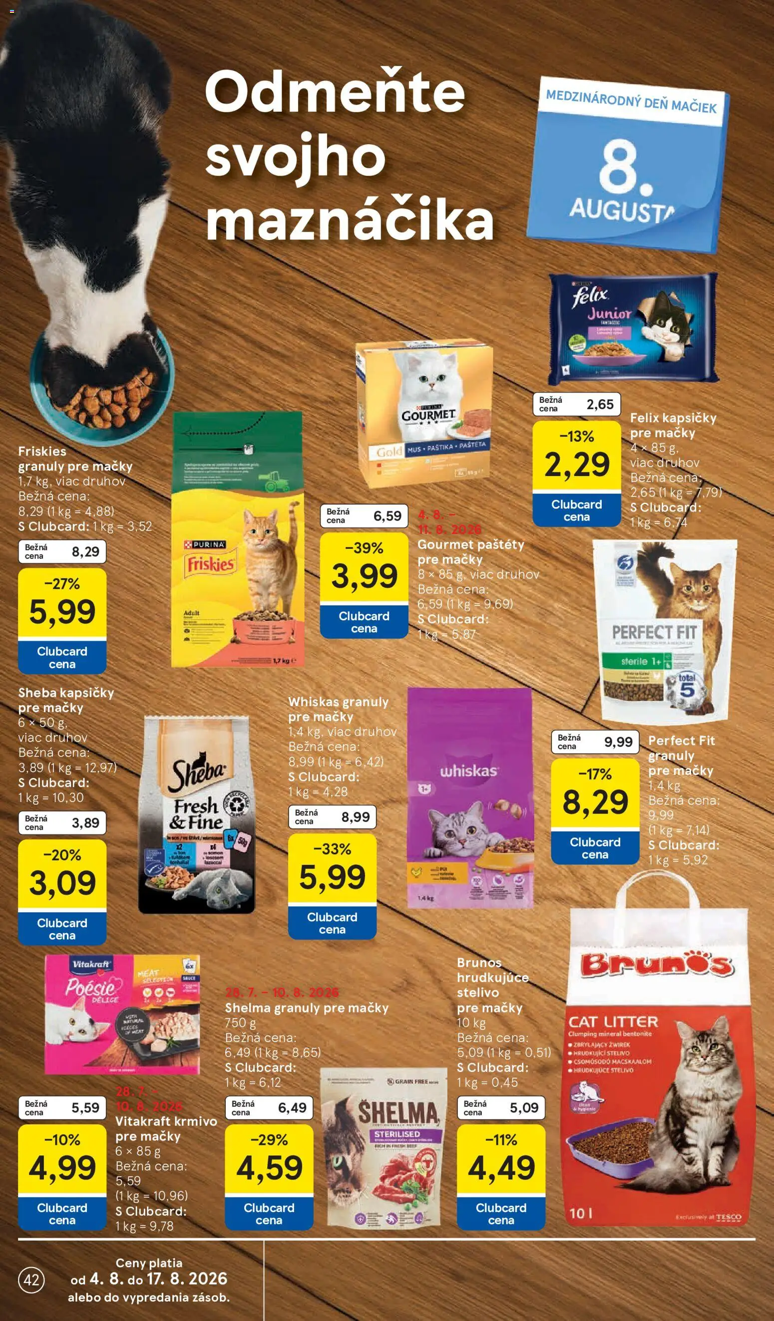 Nové Tesco akcie – leták je platný od 05.08.2026 | Strana: 42