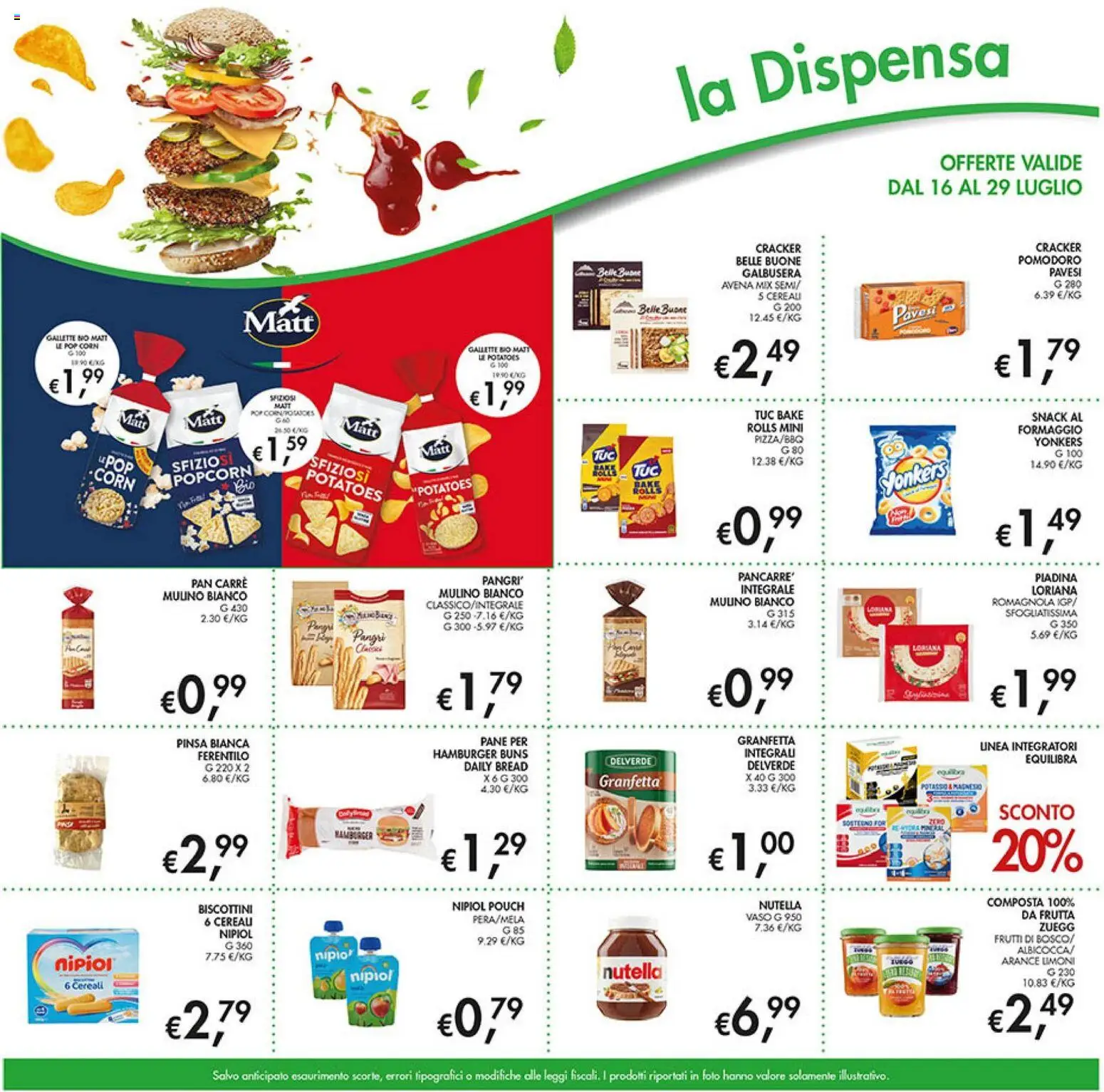 Volantino Coal del 16/07/2026 | Pagina: 19 | Prodotti: Cereali, Nutella, Gallette, Piadina