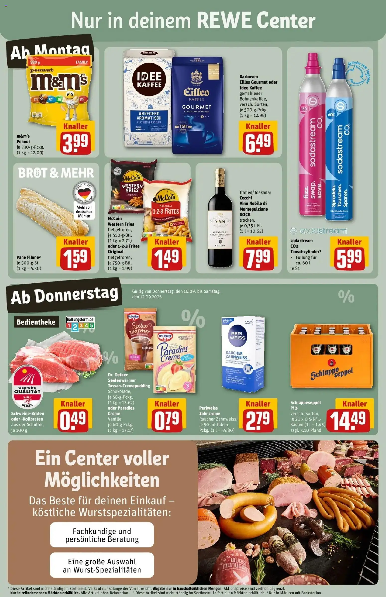 REWE Prospekt ab 07.09.2026 zum Blättern » Angebote | Seite: 3 | Produkte: Idee kaffee, Pils, Vanille, Brot