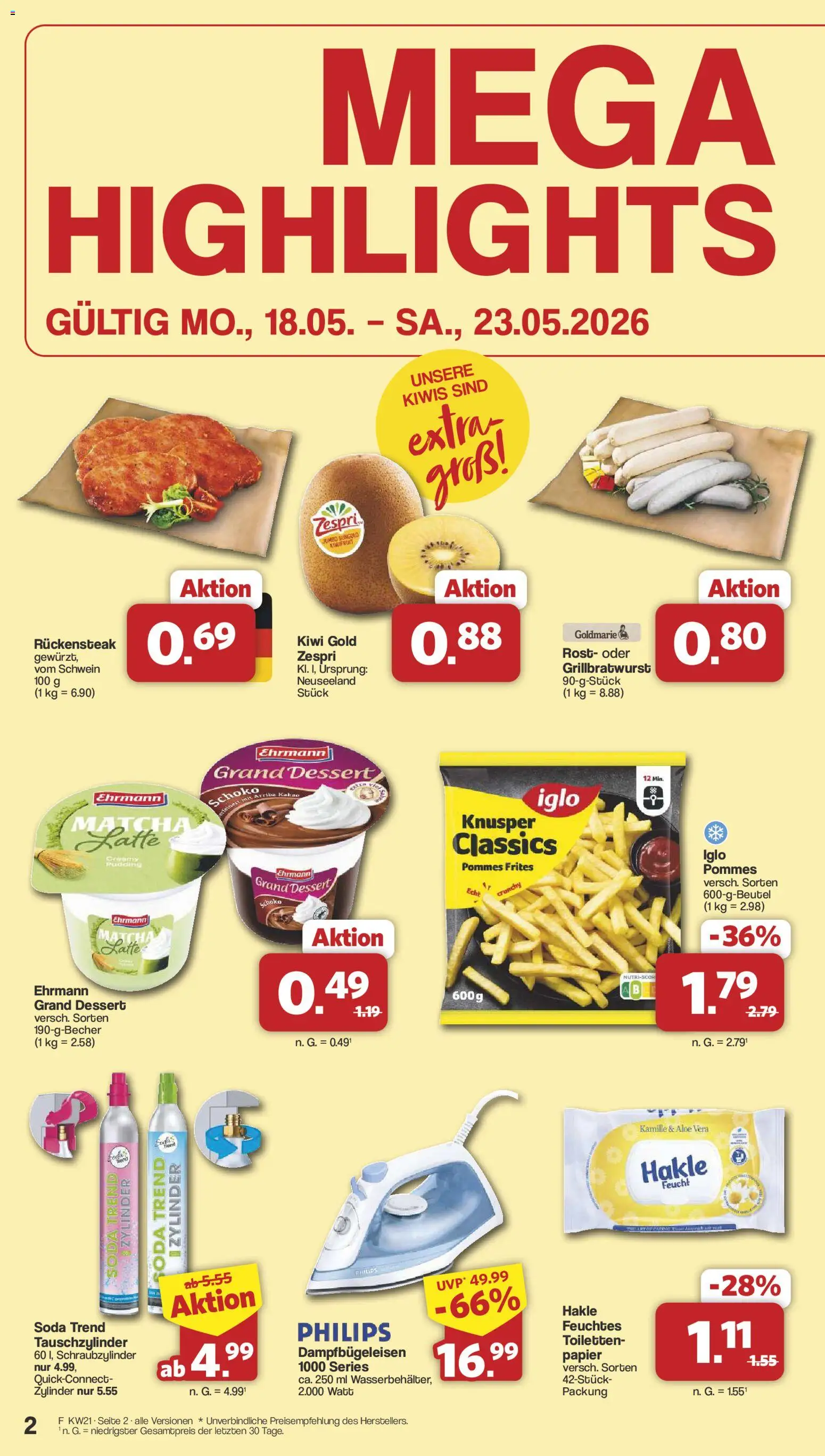 Famila Nordwest Prospekt 	 – gültig ab 18.05.2026 | Seite: 2 | Produkte: Philips, Ehrmann grand dessert, Pommes, Pommes frites