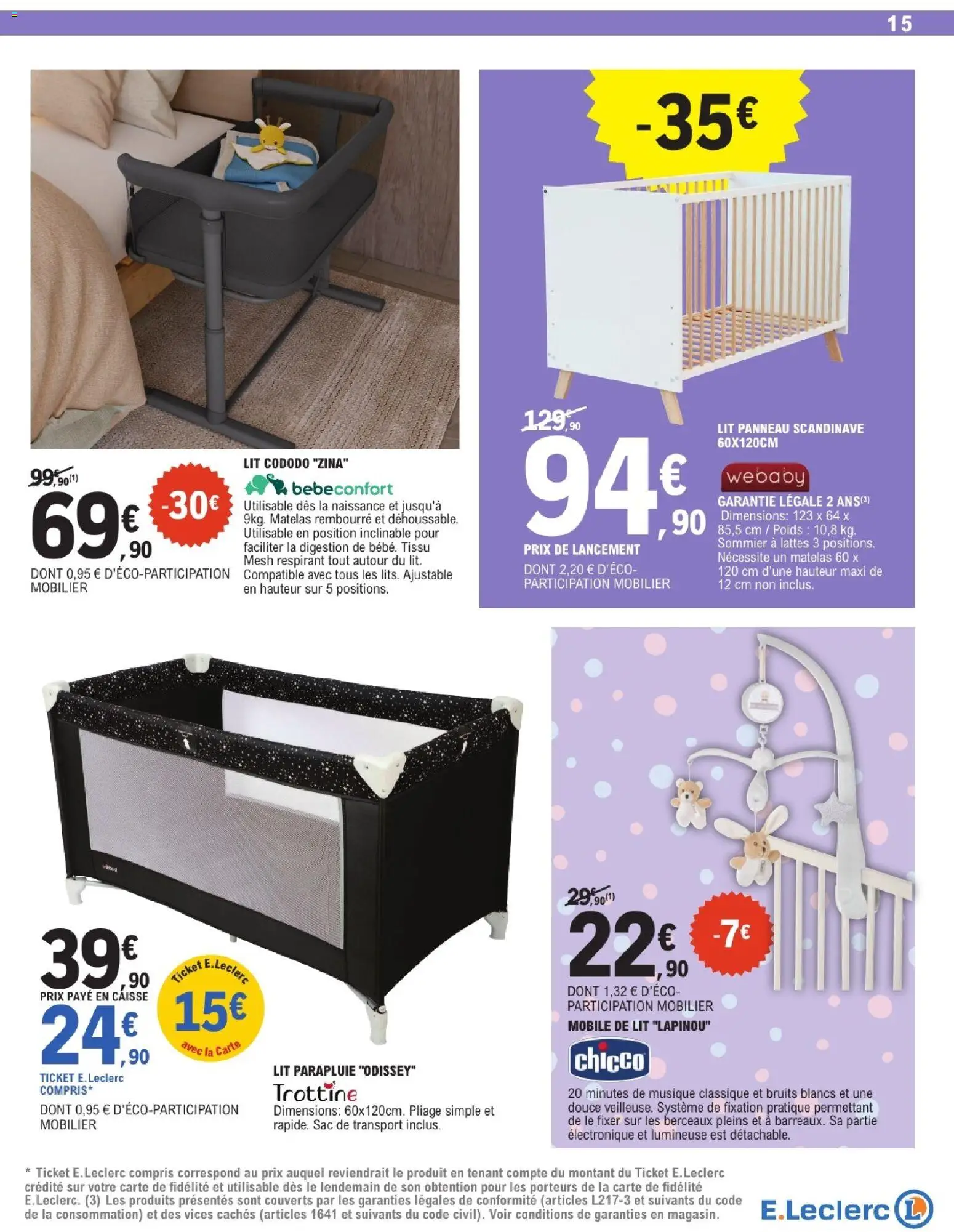 {H1} | Page: 15 | Produits: Poids, Sac de transport, Lit, Sommier
