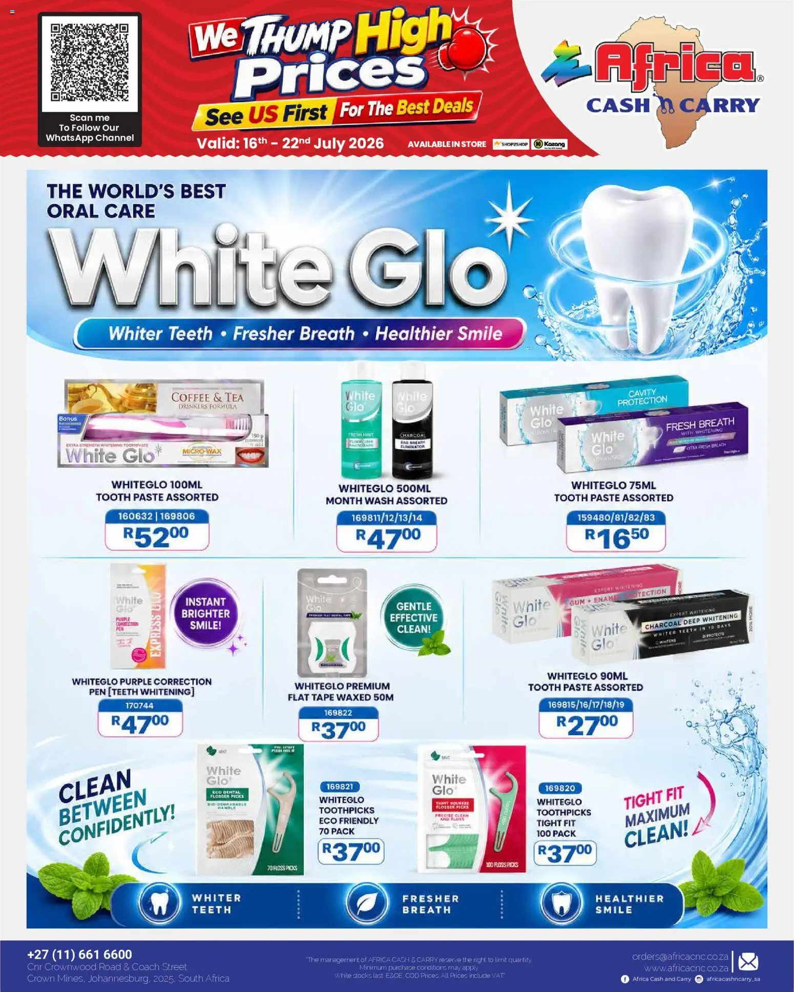 New Africa Cash & Carry catalogue – valid from 16/07/2026 | Page: 15 | Products: Wax, Coffee, Tea, Tape