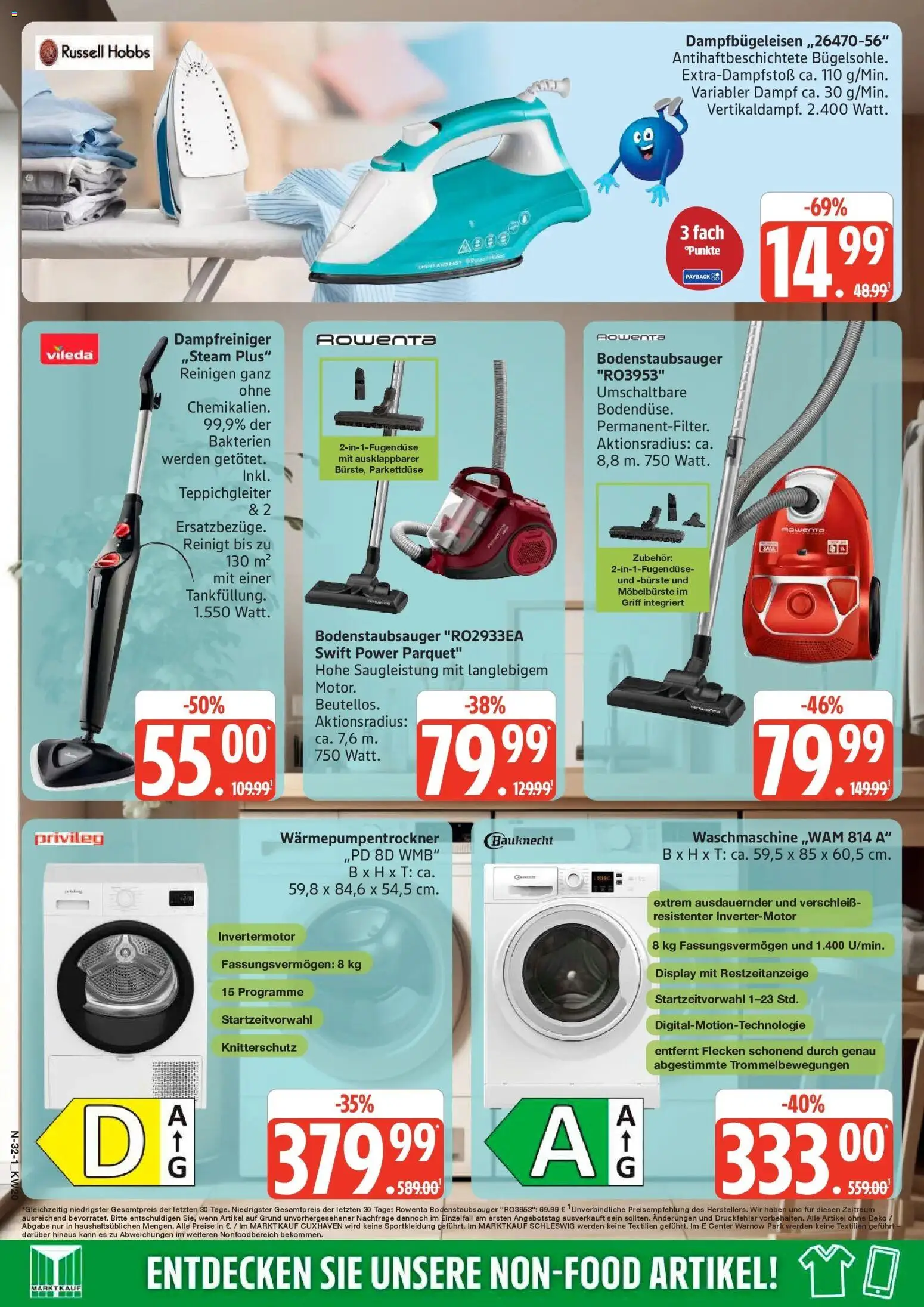 Marktkauf Prospekt Cuxhaven	 – gültig ab 10.05.2026 | Seite: 32 | Produkte: Waschmaschine, Bürste