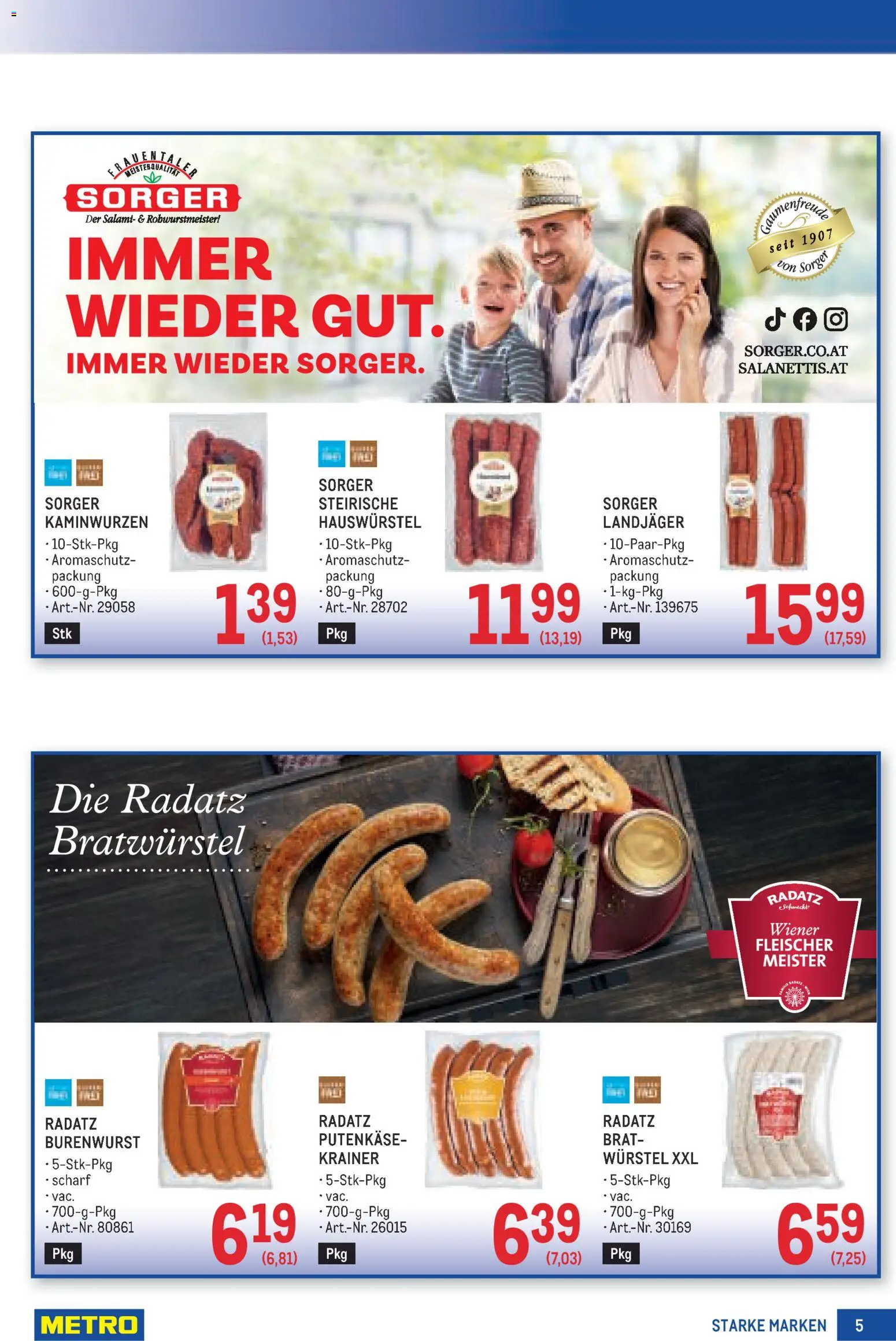 Metro angebote Starke Marken gültig ab 17.09.2026 | Seite: 5 | Produkte: Salami