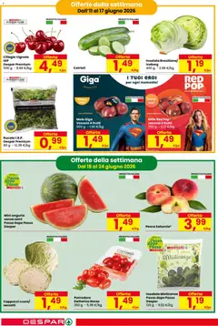 Anteprima del volantino Despar volantino valido a partire dal 11.06.2026 | Pagina: 2 | Prodotti: Misticanza, Rucola, Insalata, Pomodoro
