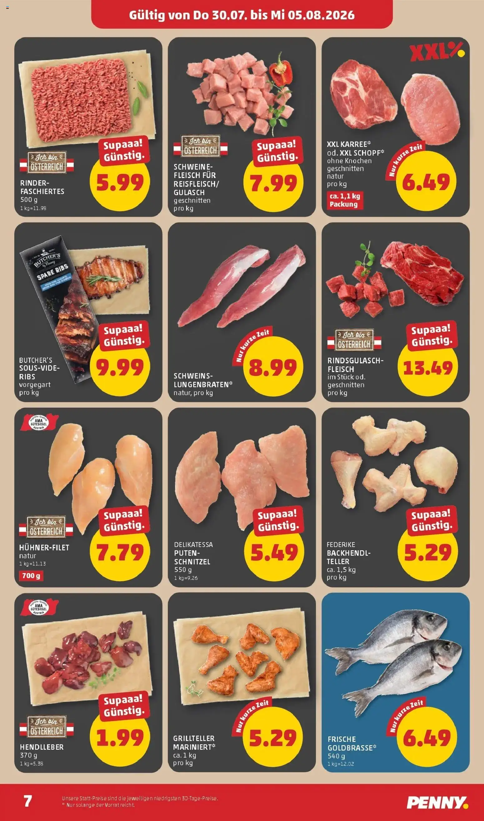 Penny Markt Die ganze Woche sparen gültig ab 30.07.2026 | Seite: 7