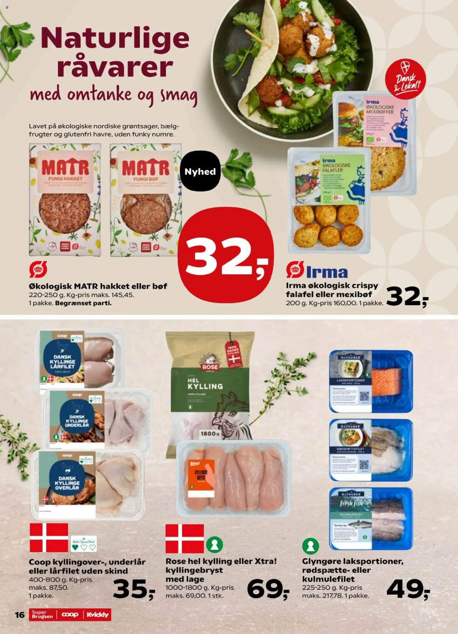Kvickly tilbudsavis – gyldig fra 02/10/2026 | Side: 16 | Produkter: Falafel