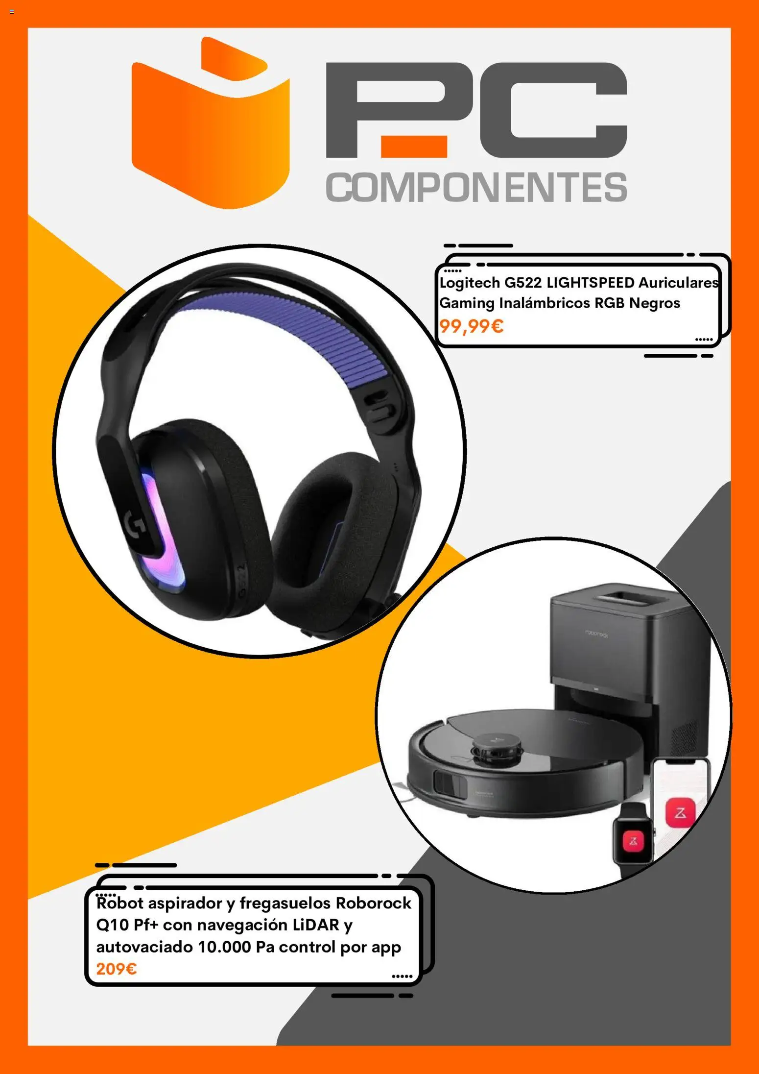 PC Componentes folleto │ válido desde el 07/07/2026 | Página: 5 | Productos: Auriculares, Robot, Navegación, Aspirador